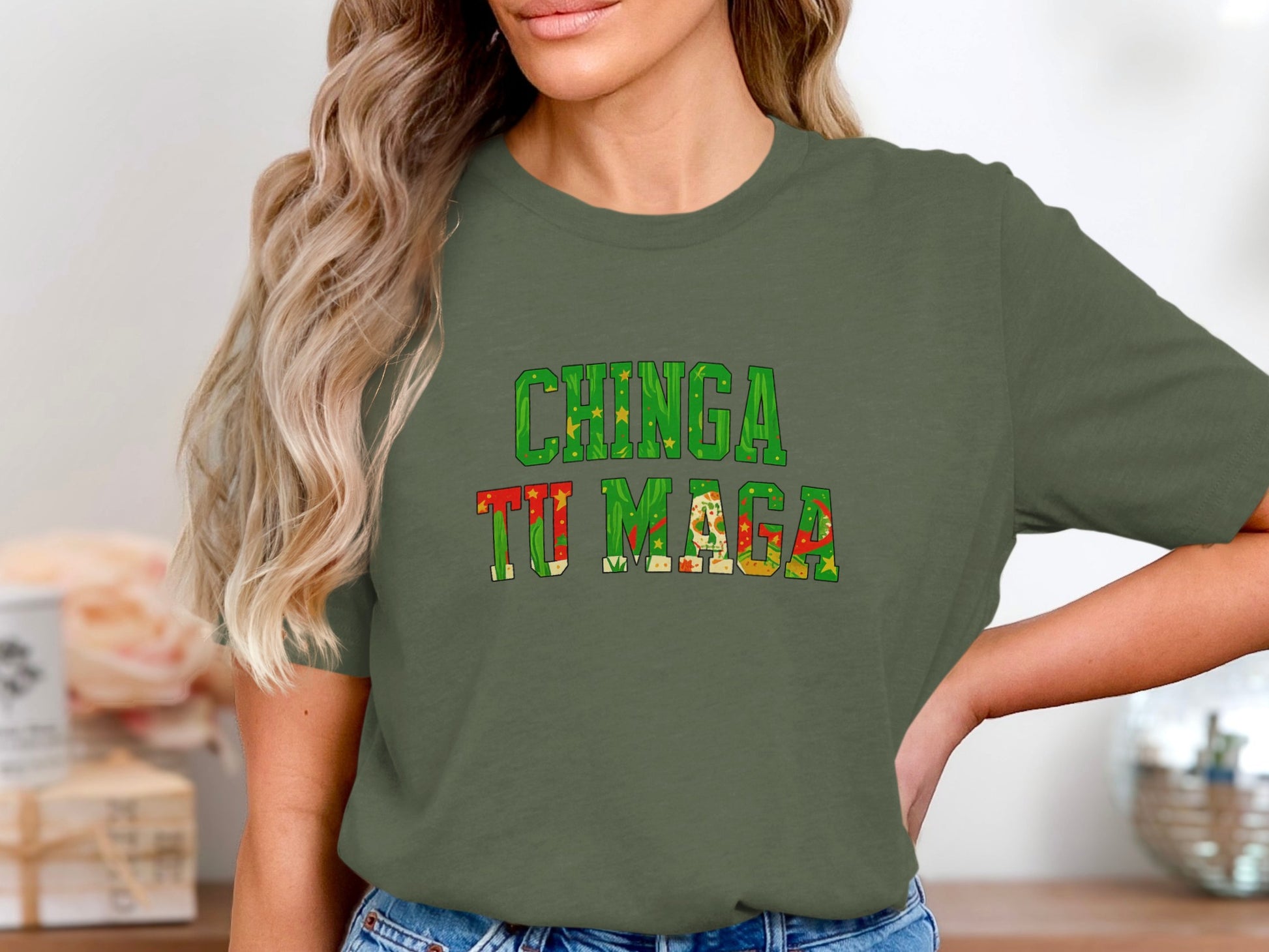 Chinga Tu Maga Statement Graphic Shirt product type