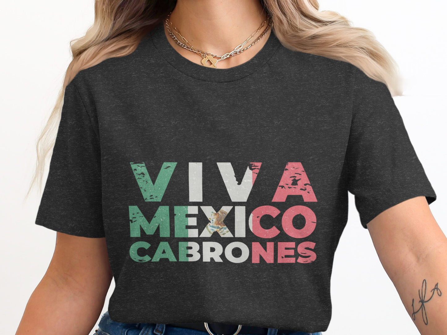 Viva Mexico Cabrones Graphic T-Shirt product type