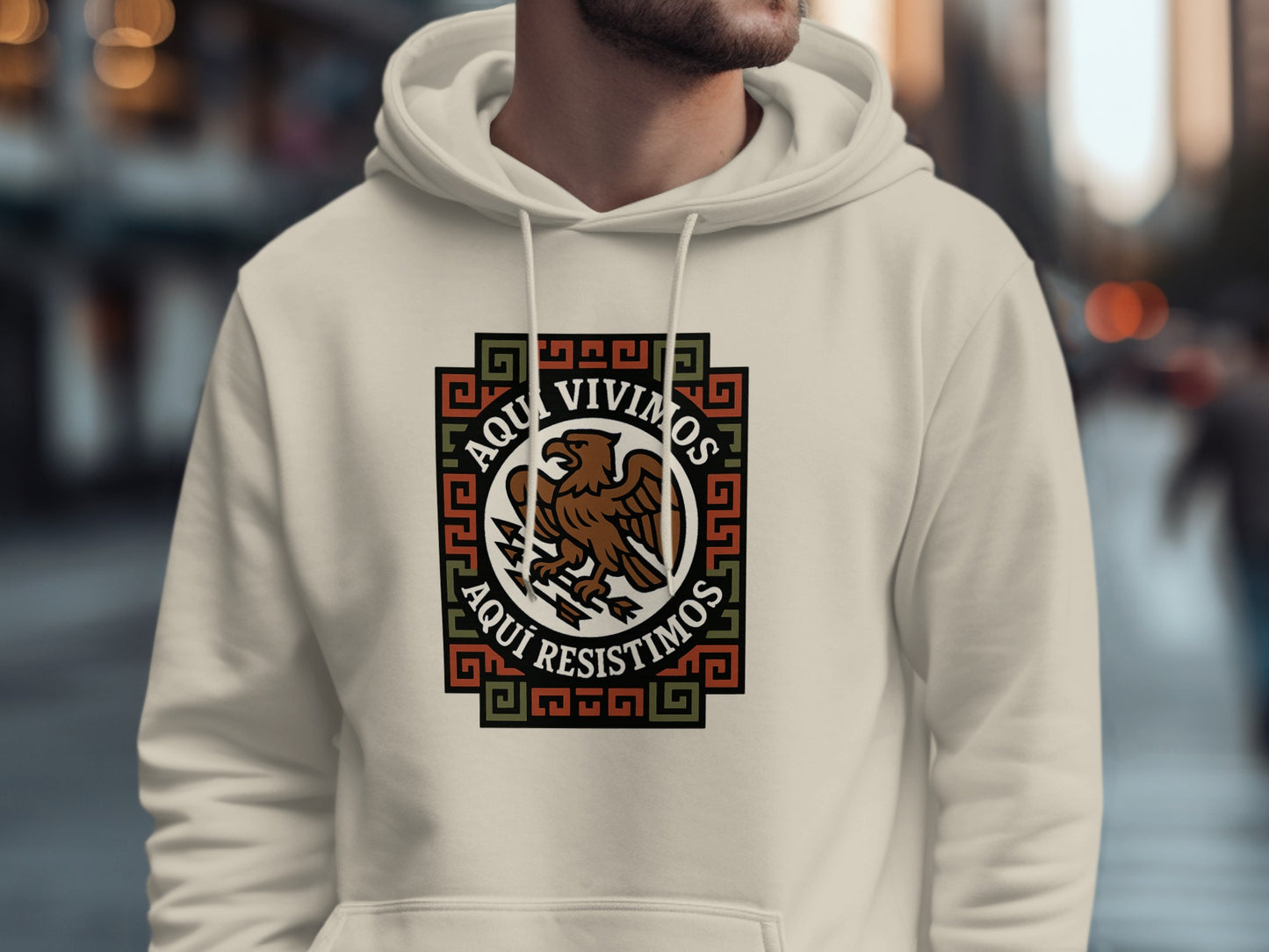 Aquí Vivimos Aquí Resistimos Graphic Hoodie product type