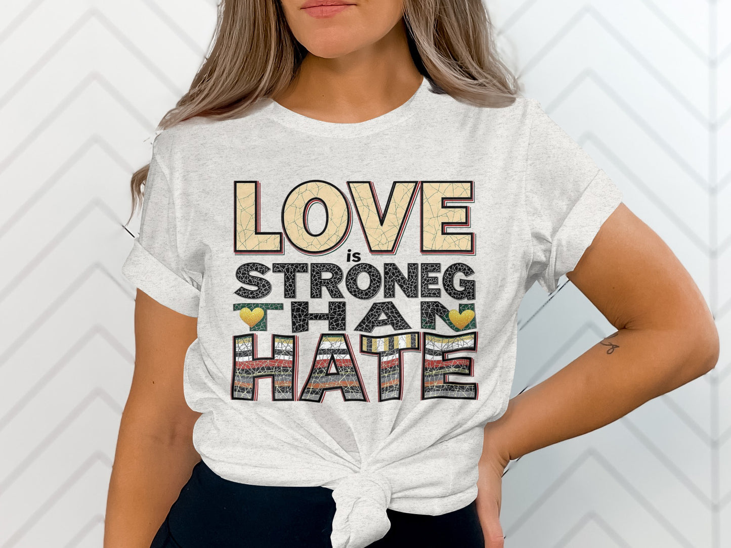 Love Is Stronger Than Hate Graphic T-Shirt product type