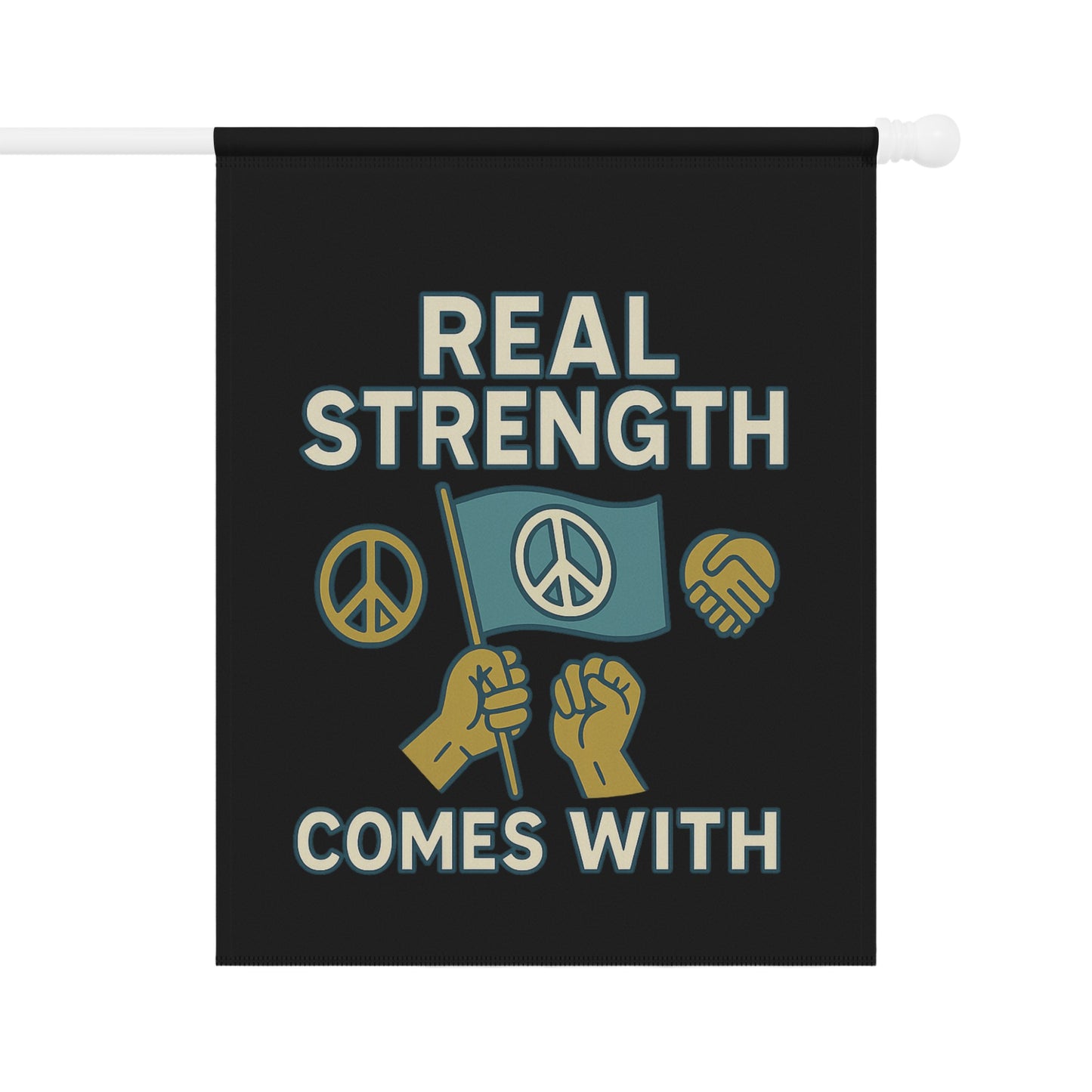 Real Strength Comes With Peace Graphic Wall Art