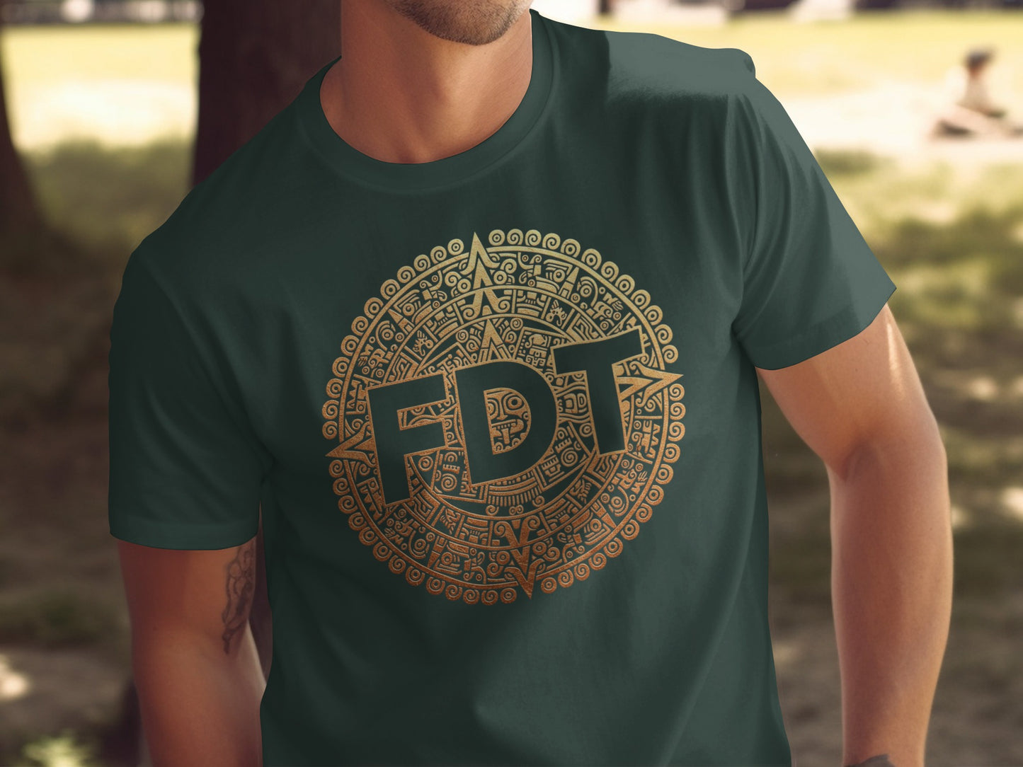 Geometric Design FDT Graphic Printed T-Shirt product