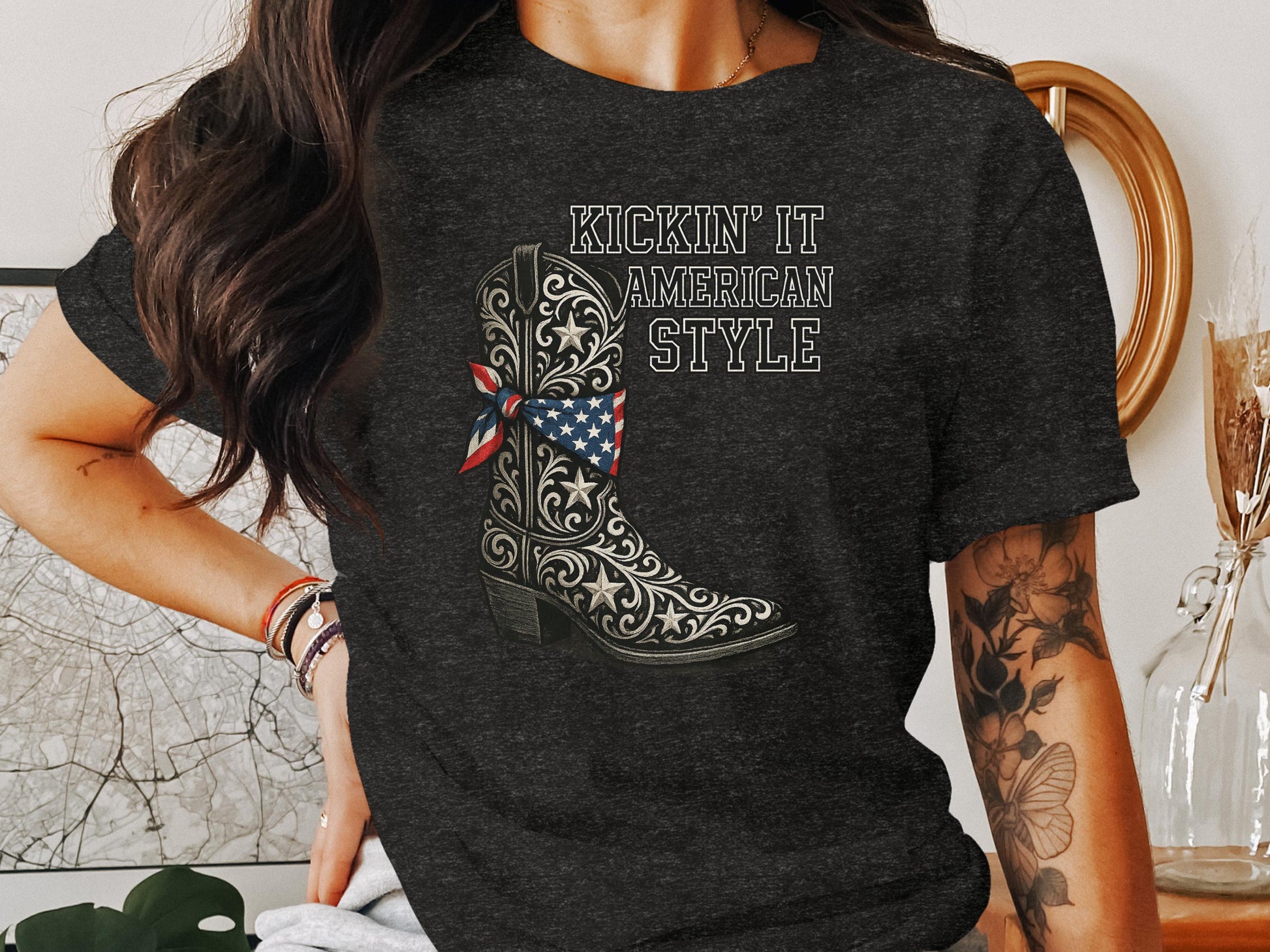 Kickin' It American Style Graphic Tee product type