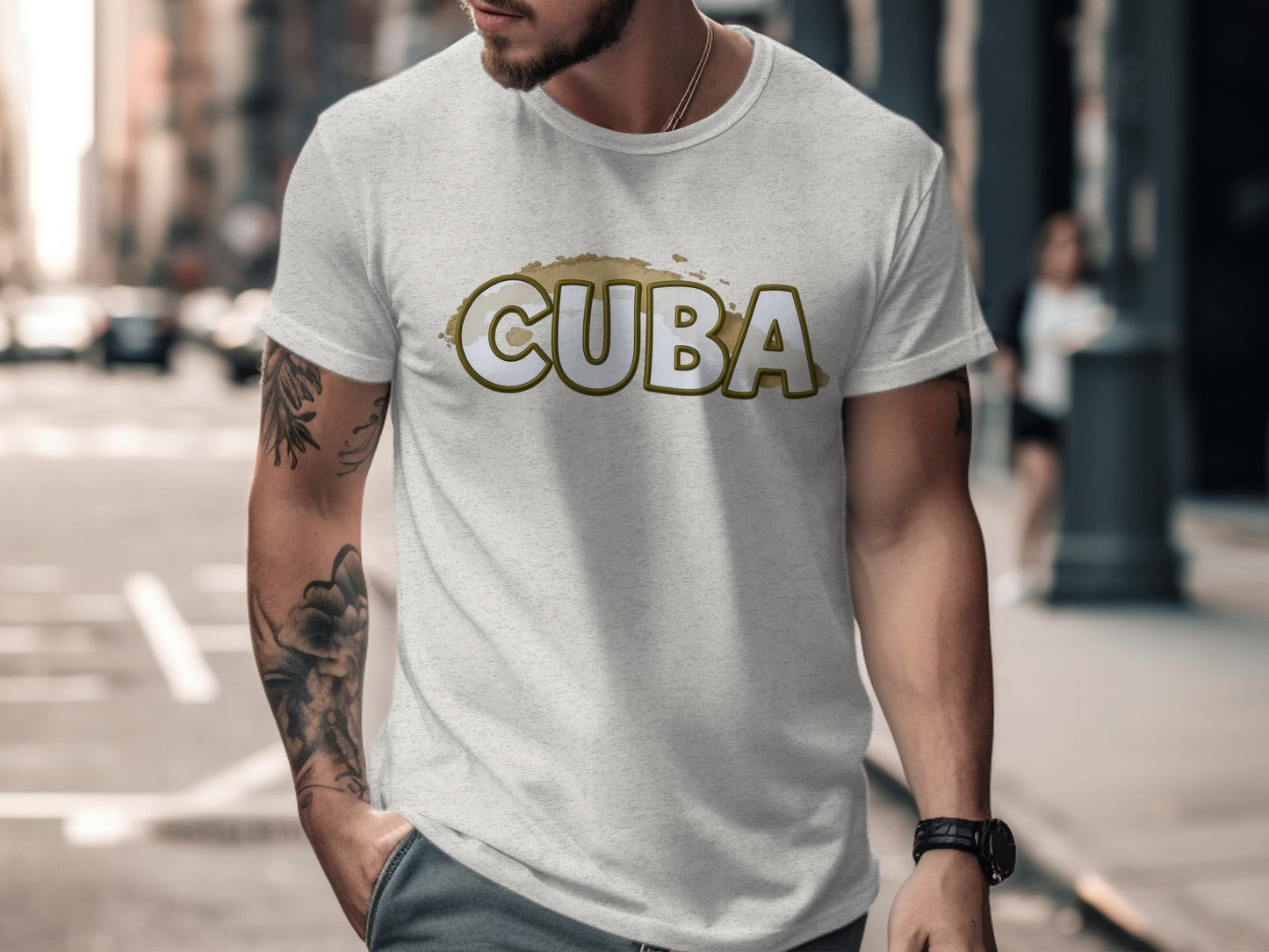 Cuba Graphic Casual Street Style T-Shirt Product