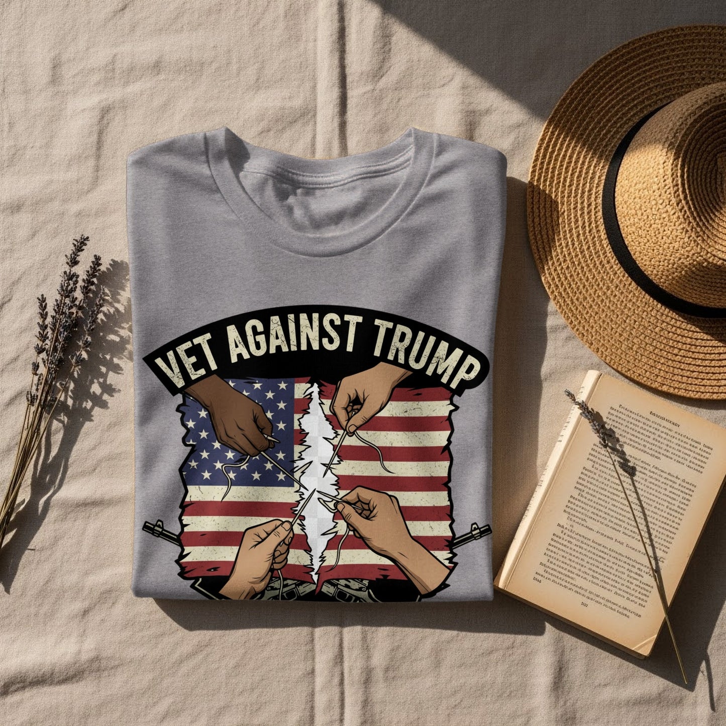 Vet Against Trump Graphic Printed T-Shirt product