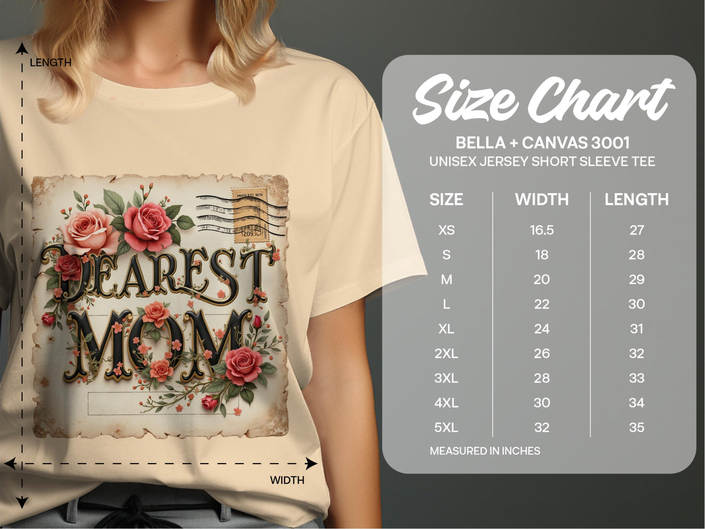 Dearest Mom Graphic Bella Canvas 3001 product