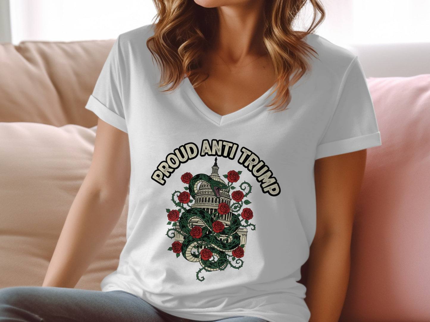 Proud Anti Trump Graphic Tee Shirt product