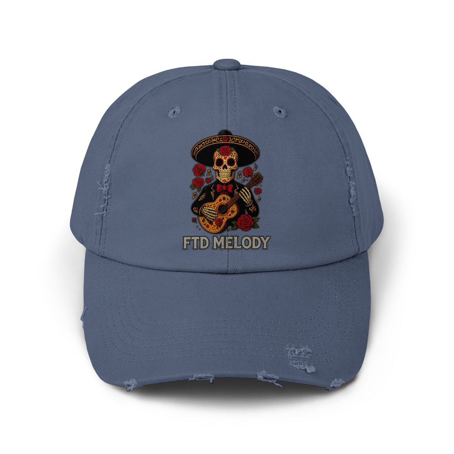 FTD Melody Skull with Roses Distressed Cap product