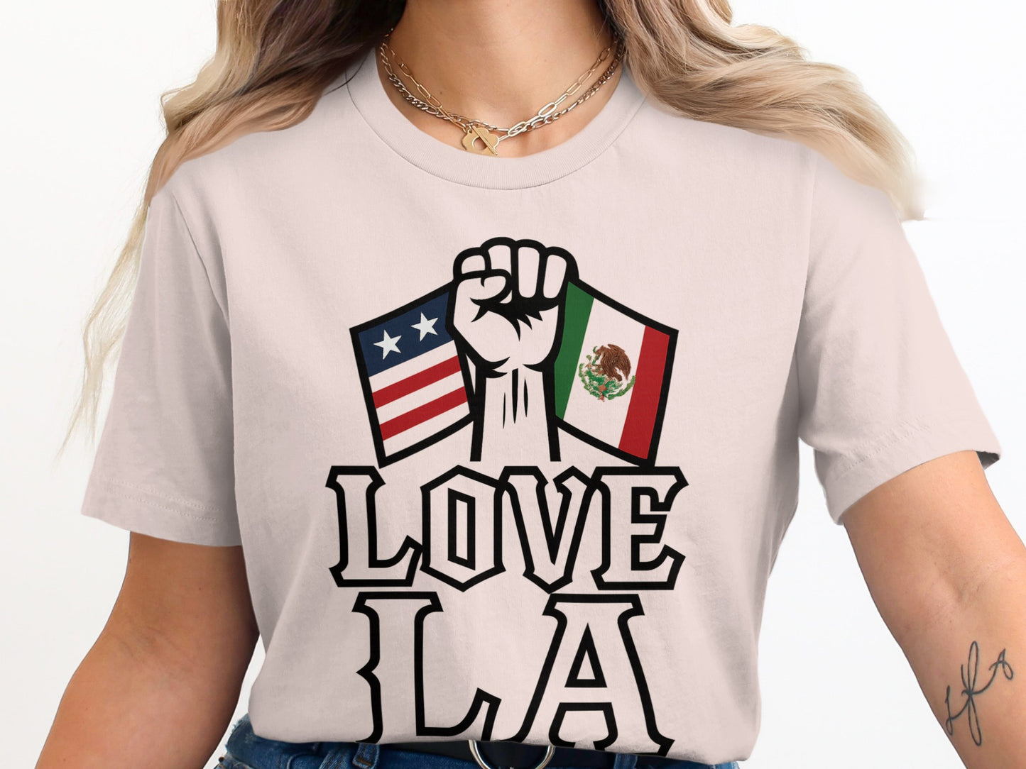 Love LA Graphic Tee Mexican American Pride product