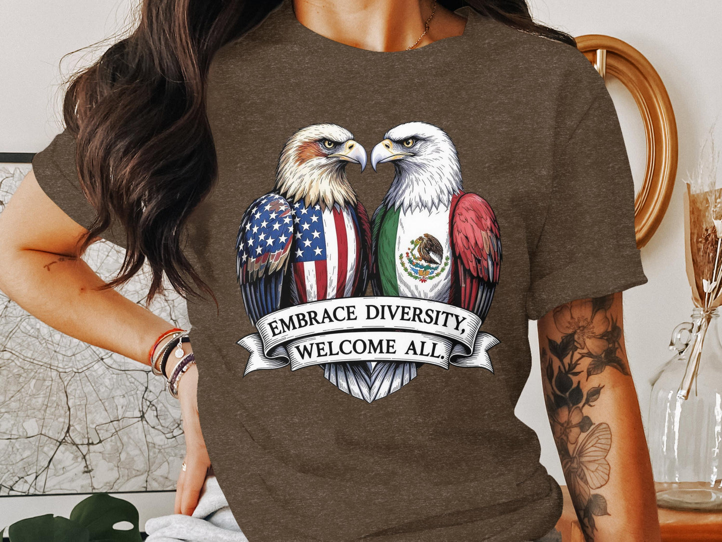 Embrace Diversity Welcome All Graphic T-Shirt product