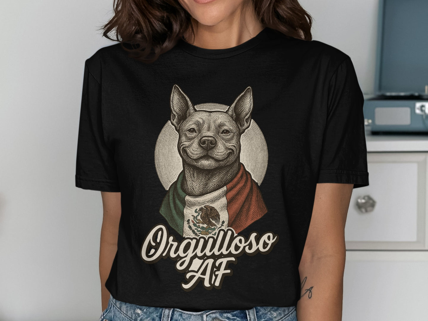 Orgulloso AF Dog Graphic Tee Design product