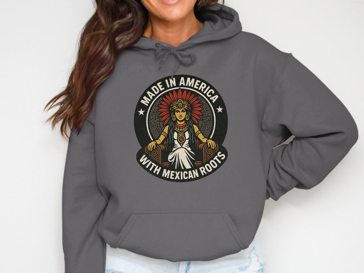 Made in America with Mexican Roots Hoodie product type