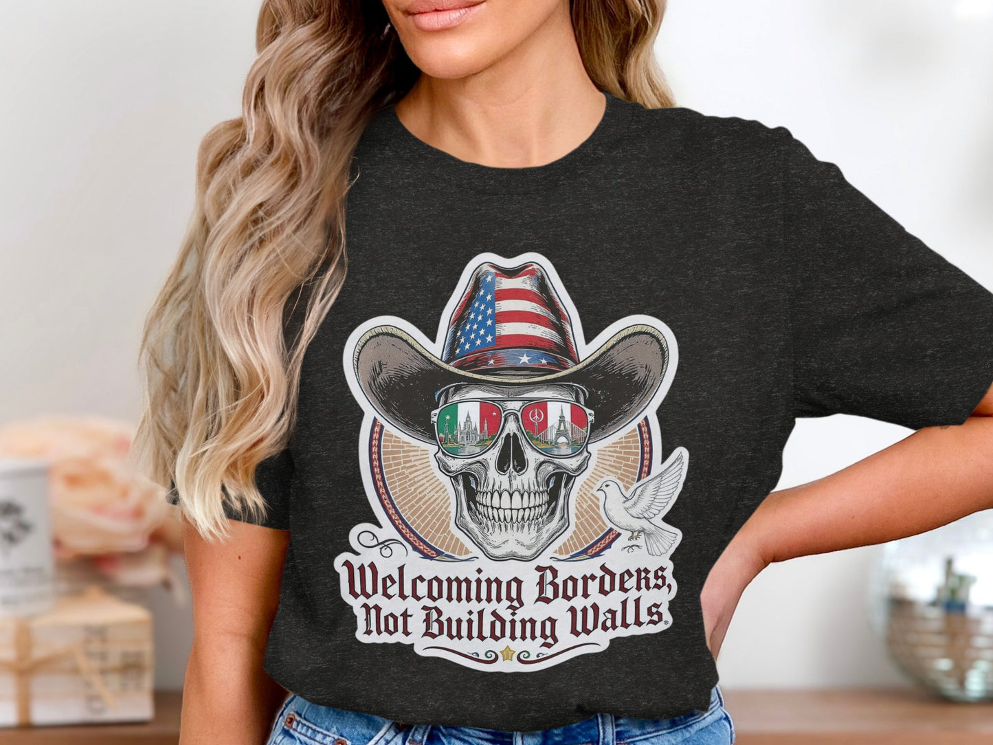 Welcoming Borders Not Building Walls Shirt product