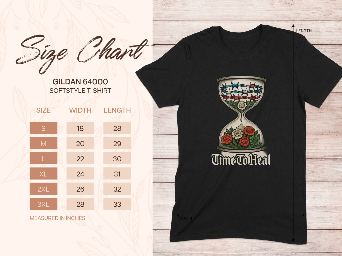 Vintage Hourglass Design Gildan 64000 Softstyle T-shirt product