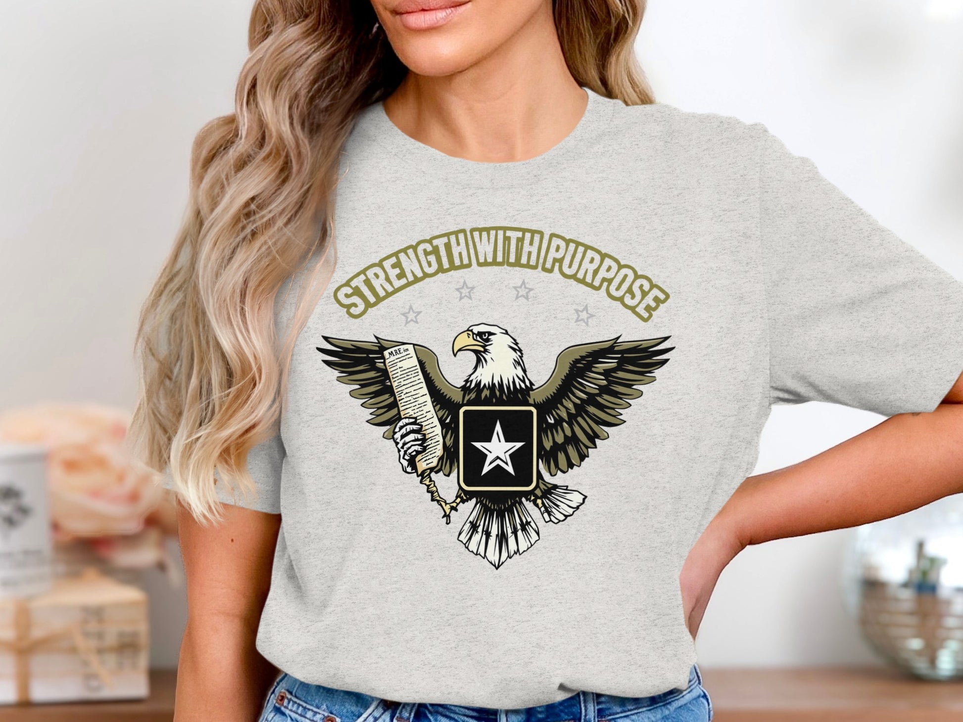 Strength With Purpose Eagle Graphic T-Shirt