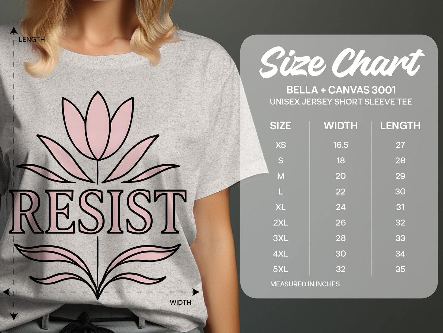 Resist Floral Graphic Unisex Jersey Short Sleeve Tee product