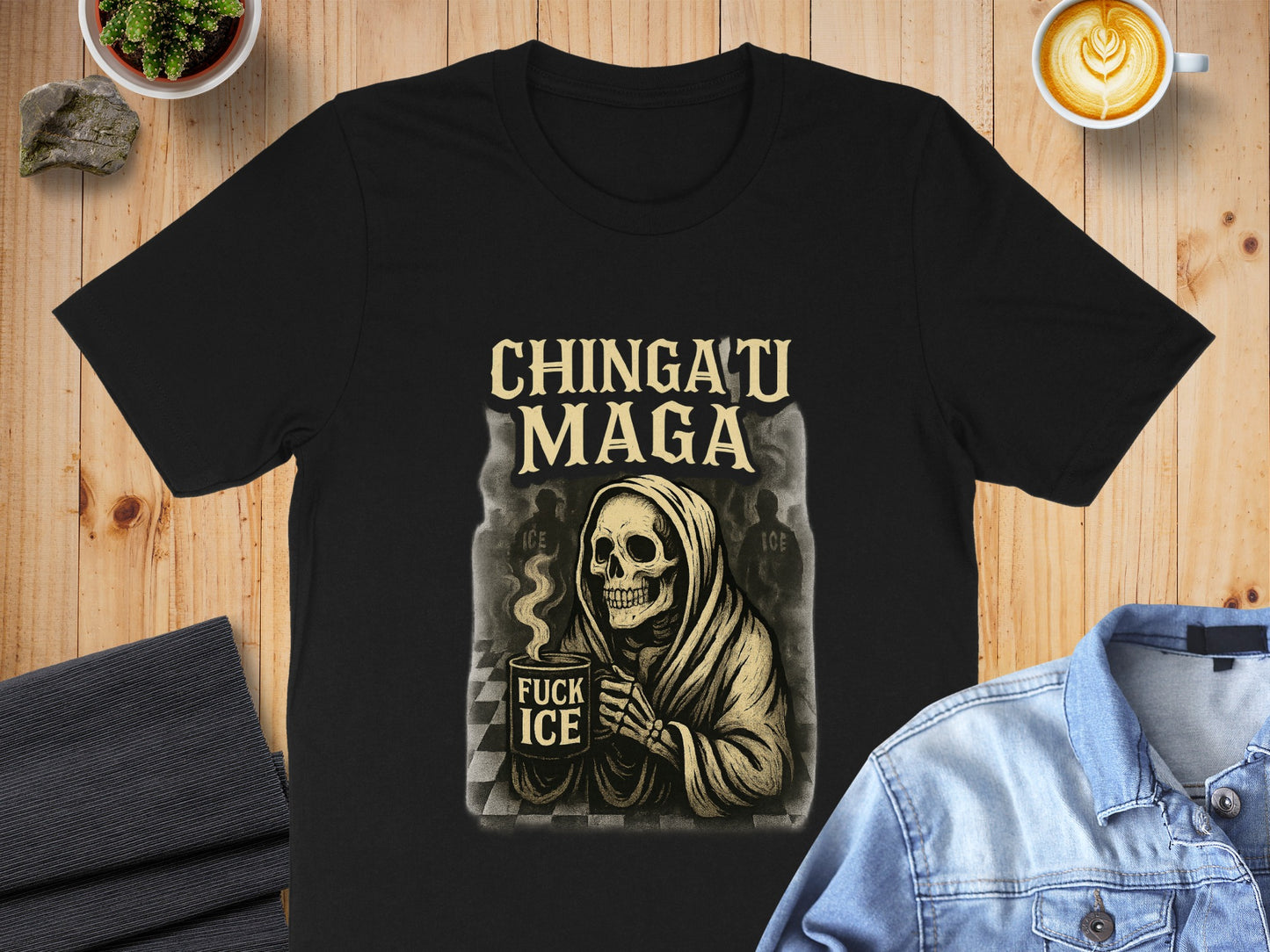 Chingatu Maga Fuck Ice Gothic Skeleton T-shirt product