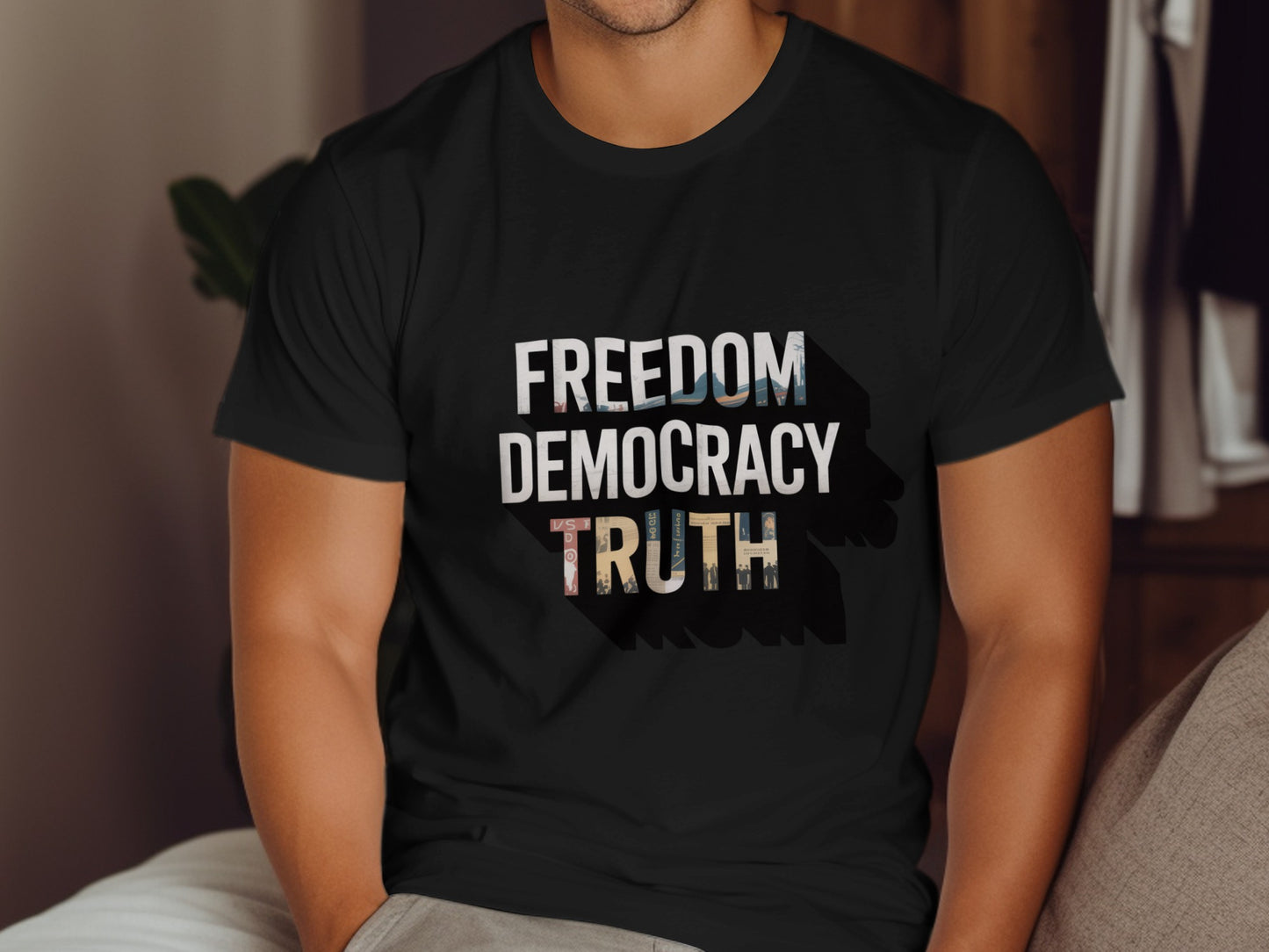 Freedom Democracy Truth Graphic T-Shirt product type