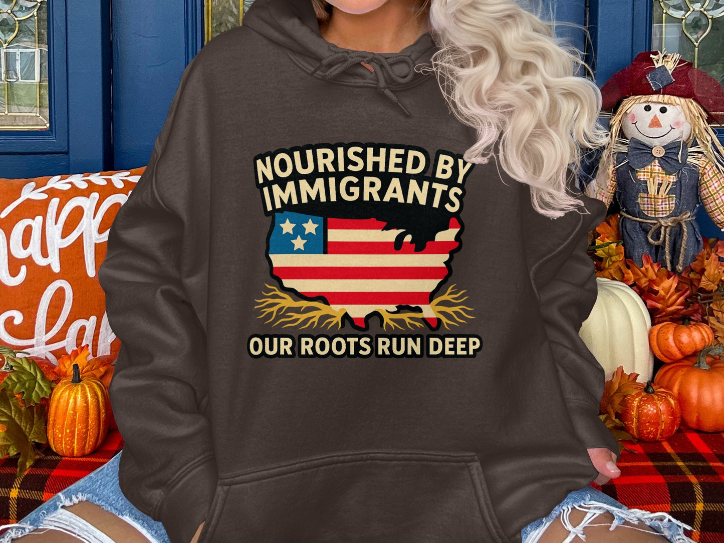 Nourished by Immigrants Statement Hoodie product type