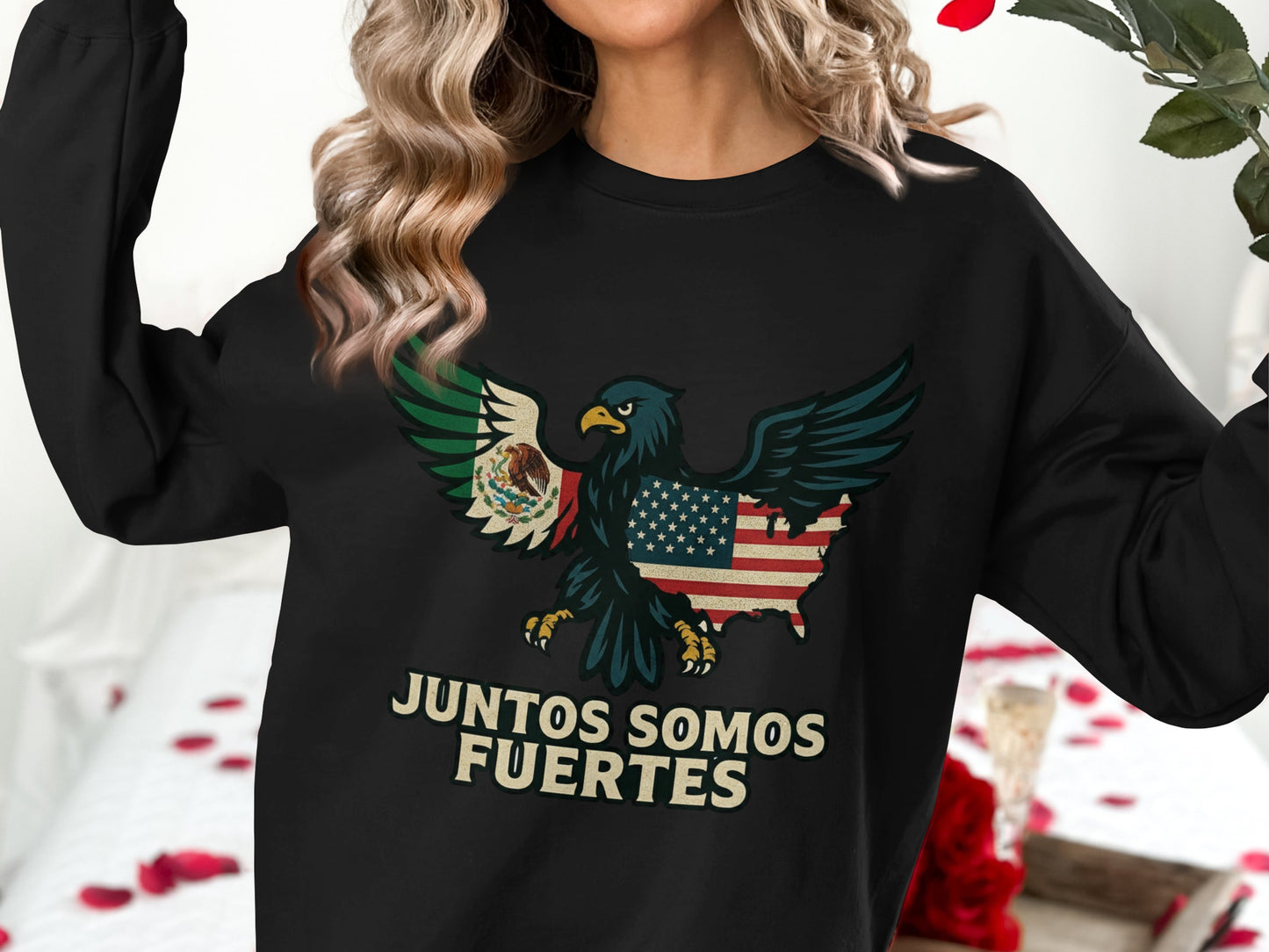 Juntos Somos Fuertes Eagle Graphic Sweatshirt product