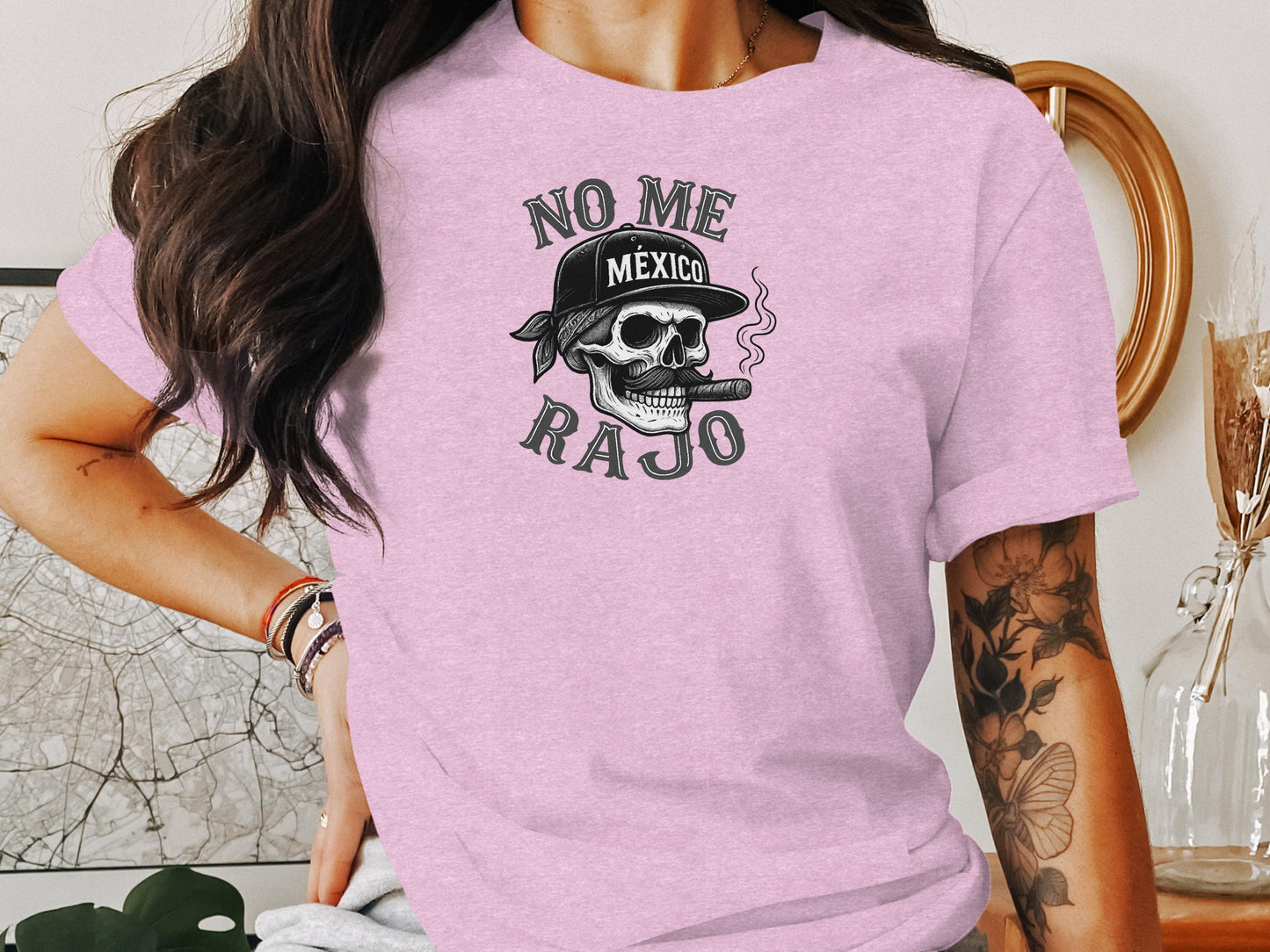 No Me Rajo Skull Graphic Tee stylish product type