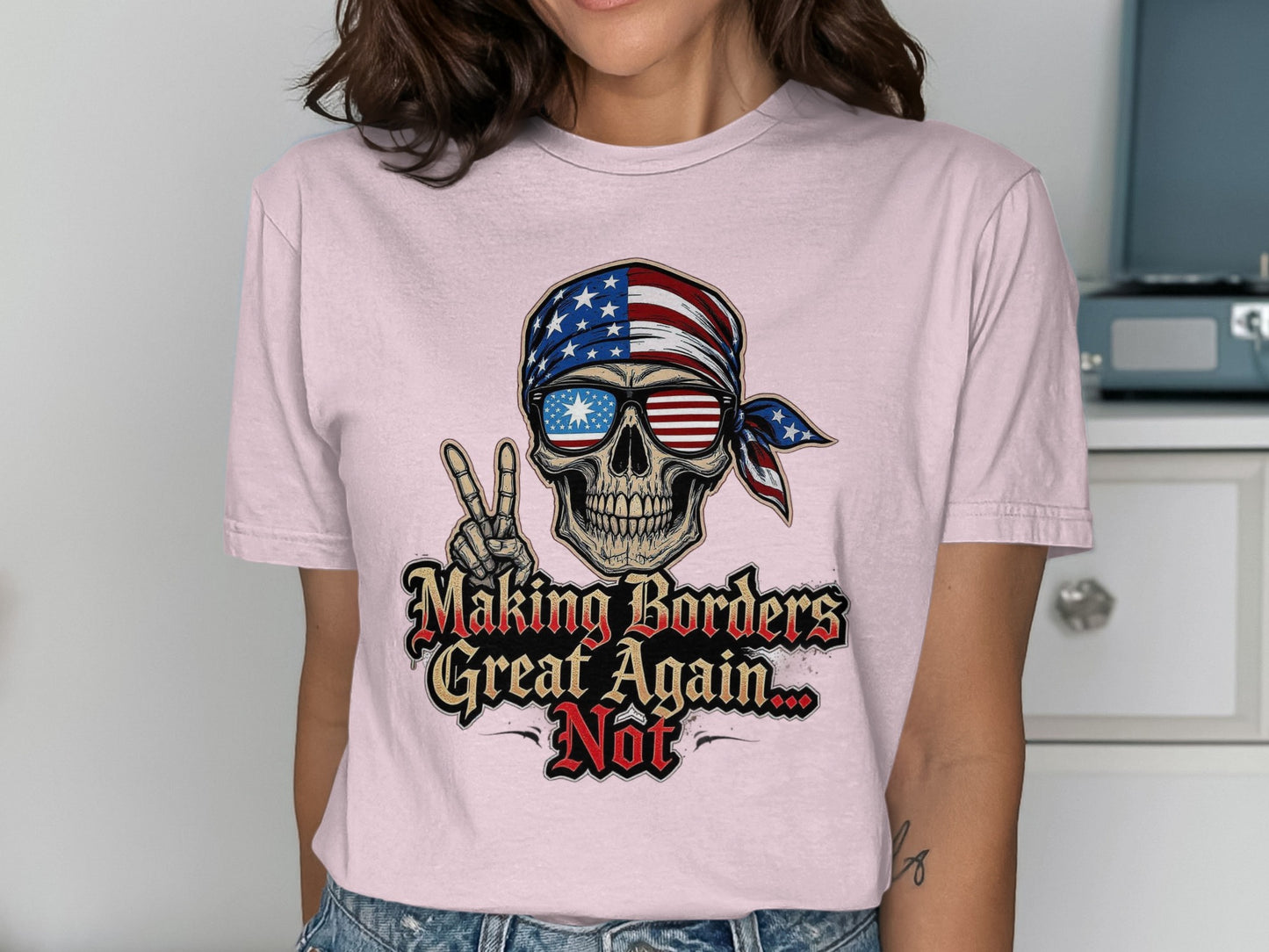Making Borders Great Again Not Skull T-shirt product