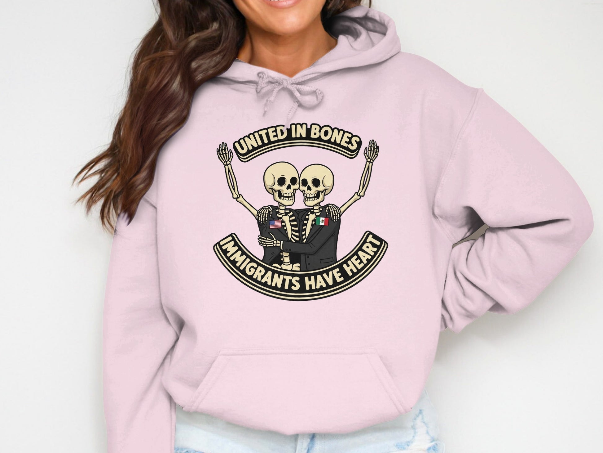 United in Bones Immigrants Have Heart Hoodie product type