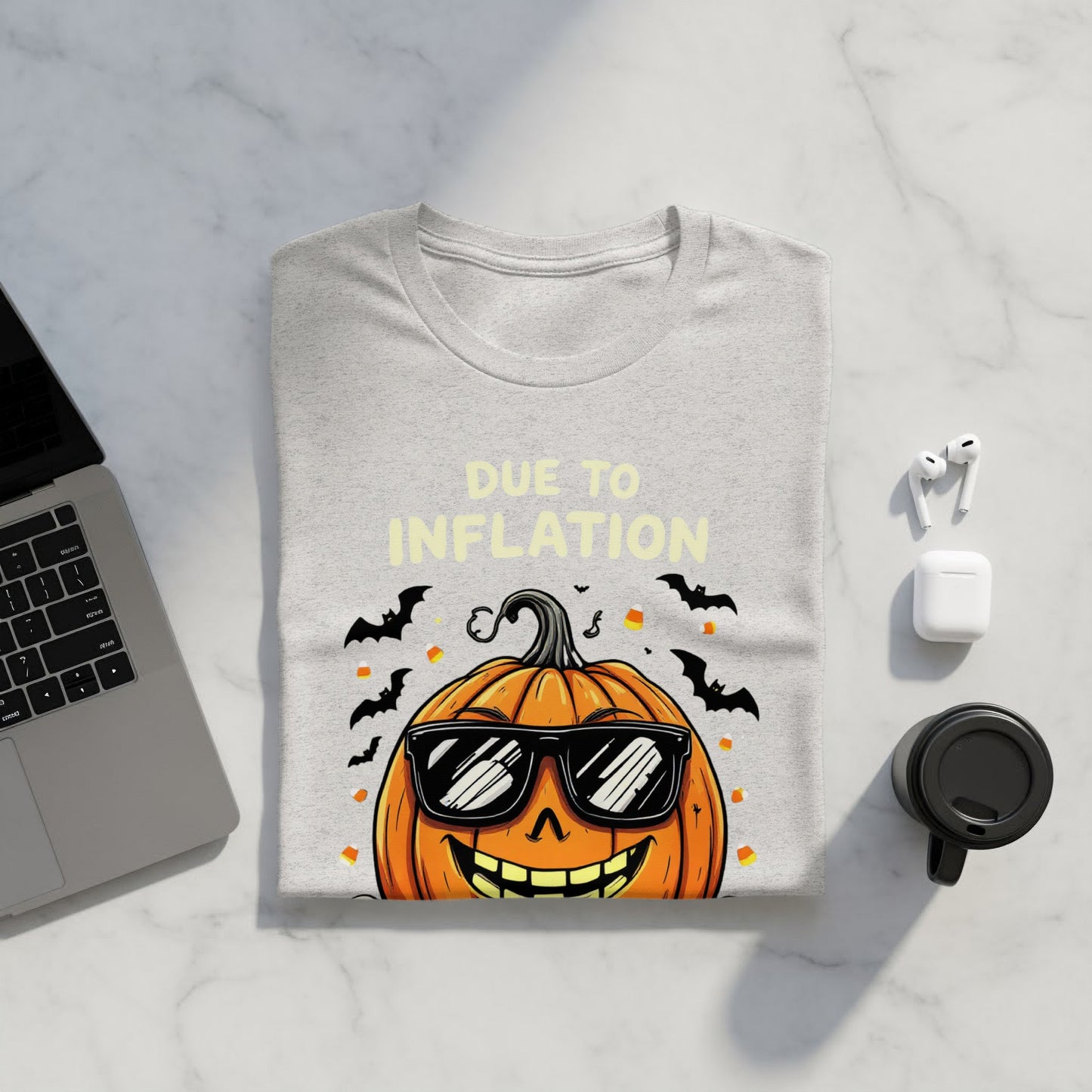 Due to Inflation Pumpkin T-Shirt Halloween Product