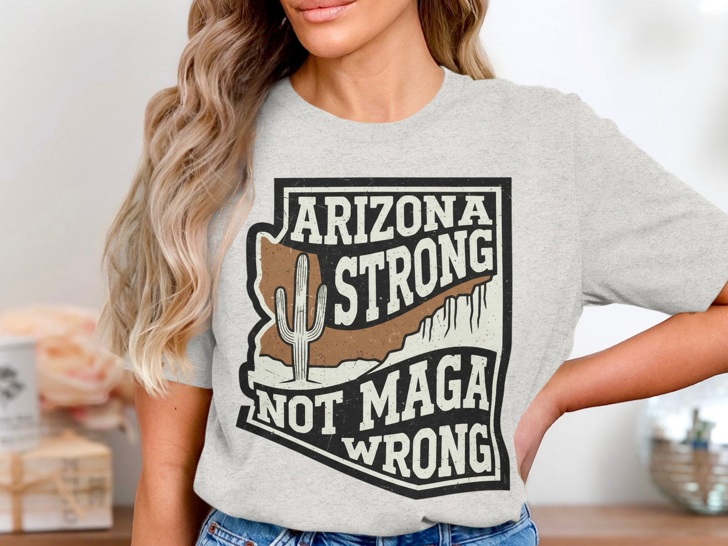 Arizona Strong Not Maga Wrong Graphic Tee product