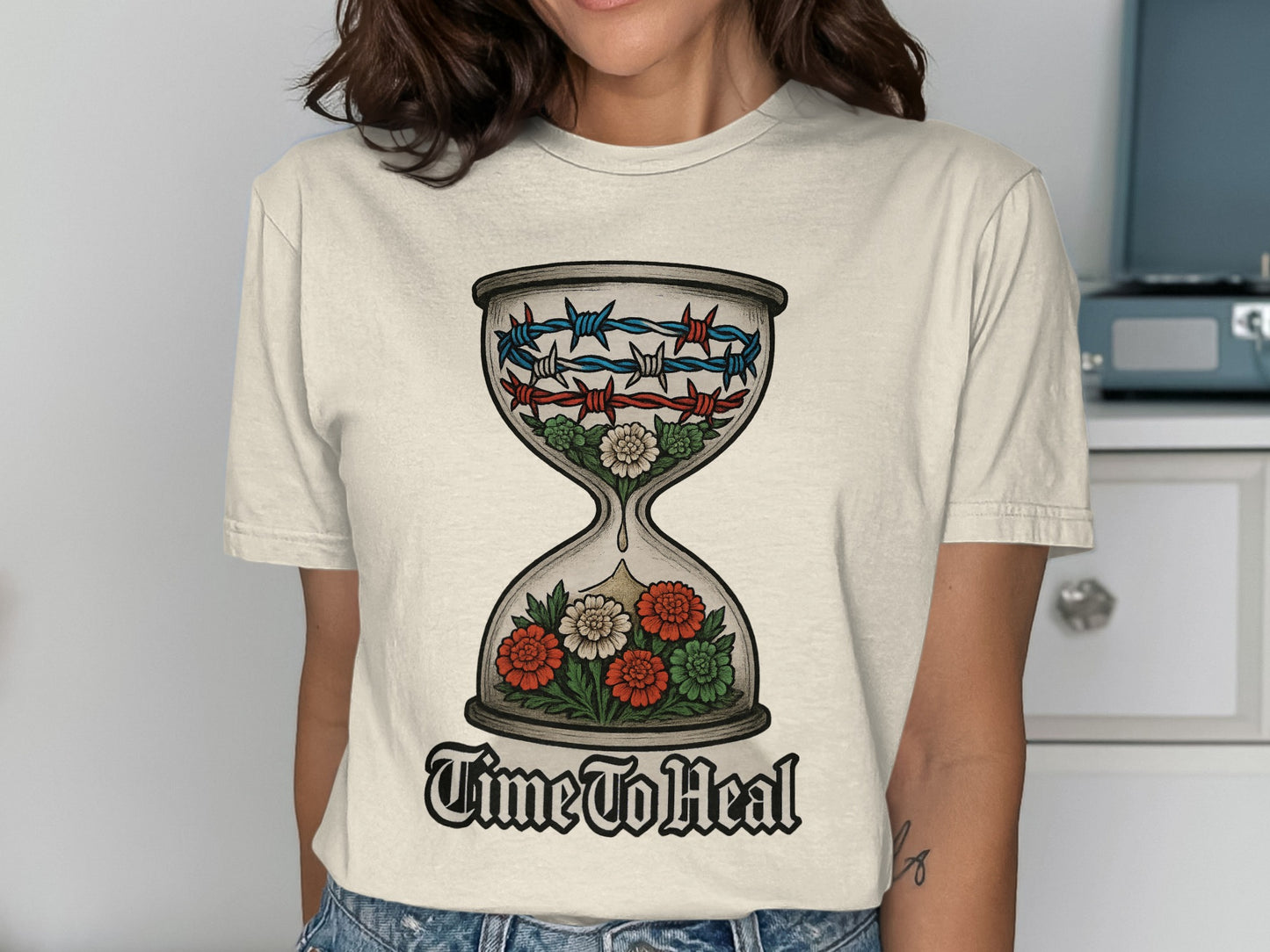 Time To Heal Hourglass Graphic T-Shirt product