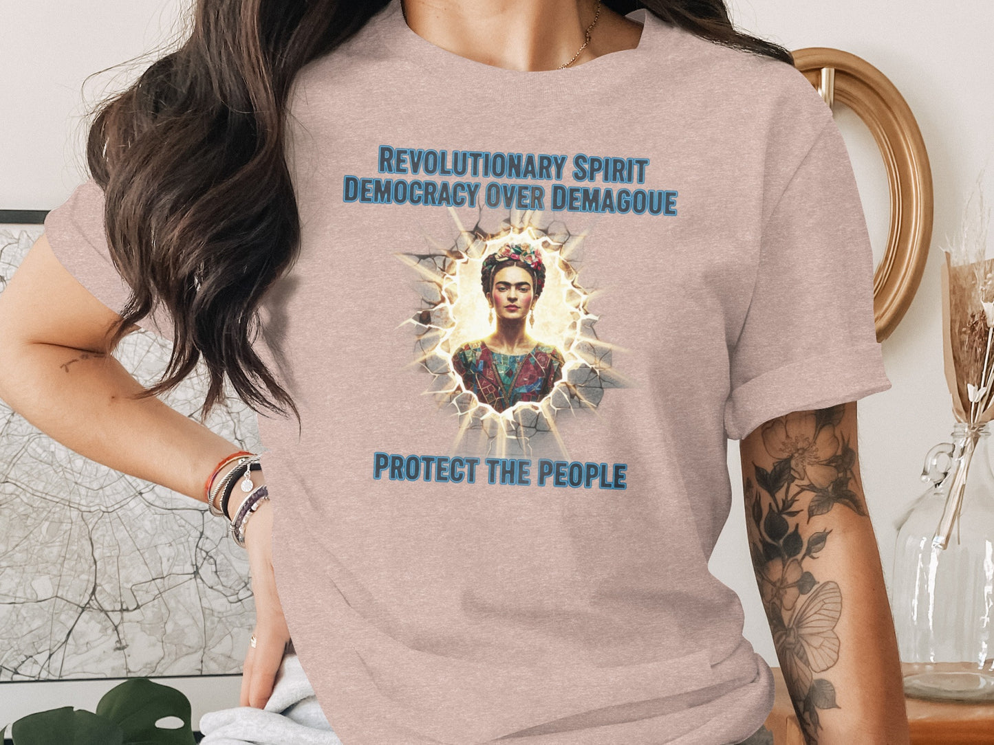 Revolutionary Spirit Graphic T-shirt Protect the People product type