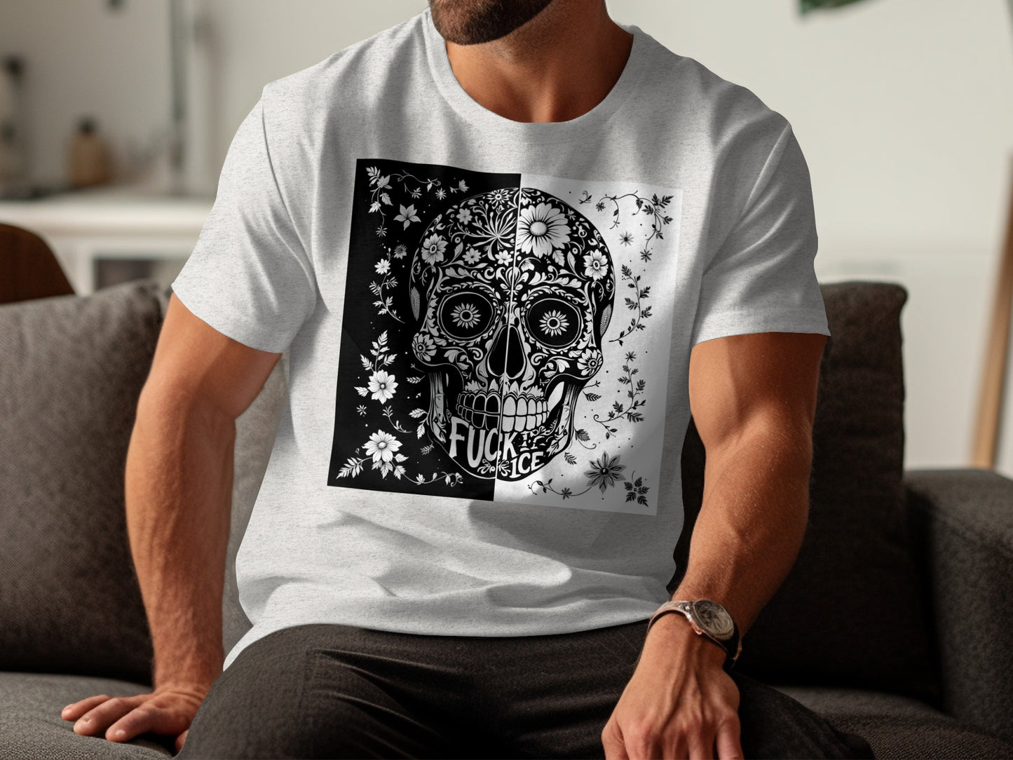 Sugar Skull Artwork with Bold Design T-shirt product