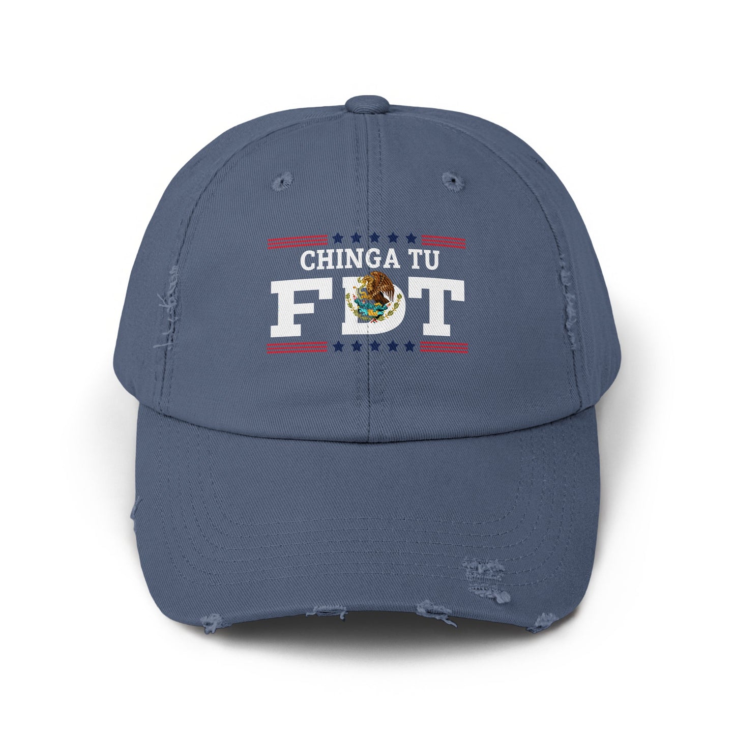 Chinga Tu FDT Embroidered Distressed Dad Hat product