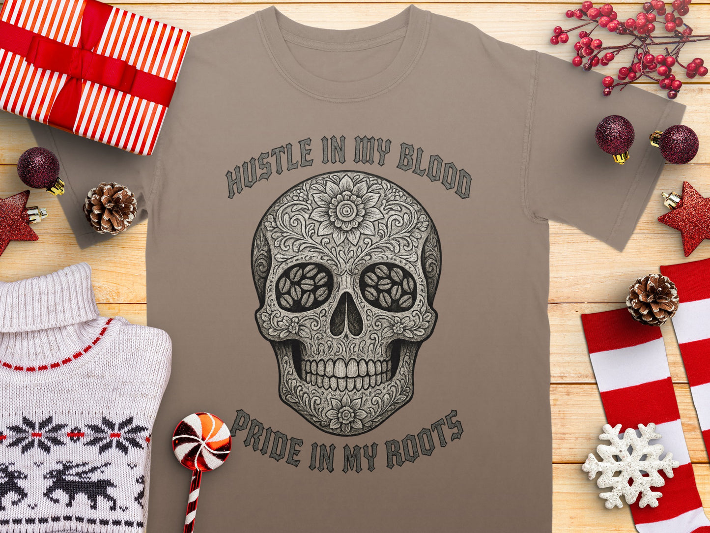 Hustle in My Blood Pride in My Roots T-Shirt