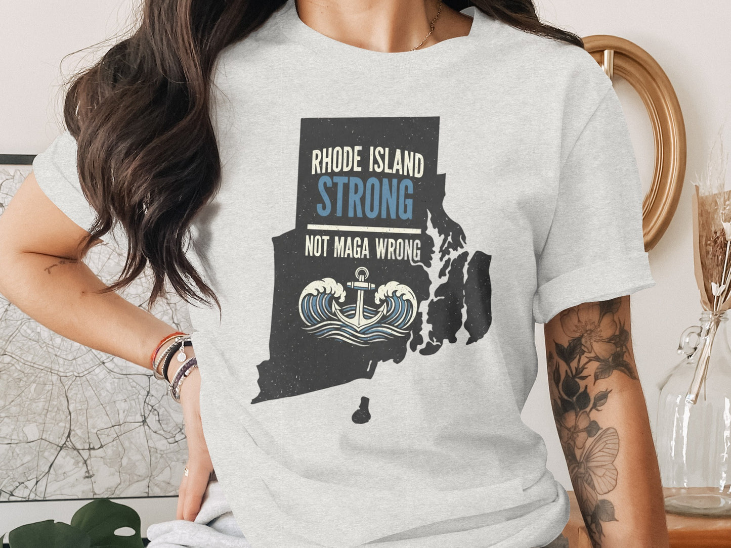Rhode Island Strong Not Maga Wrong T-shirt product type