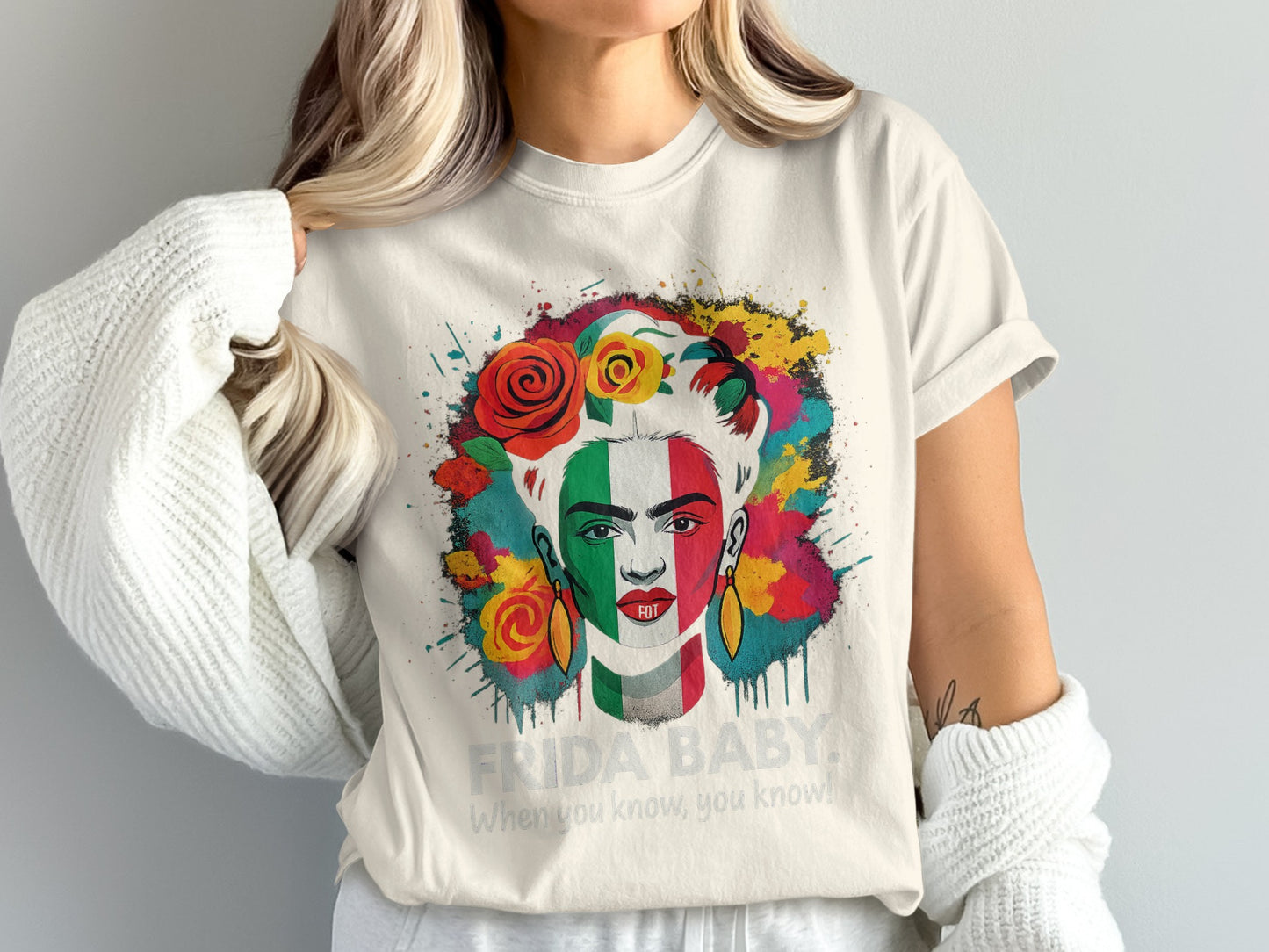 Vibrant Frida Baby Graphic Print Shirt product type