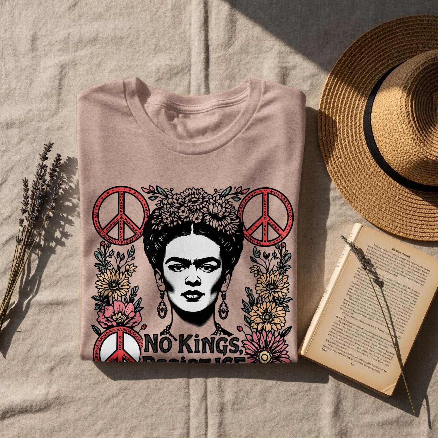 No Kings Racist Ice Peace Signs Graphic T-shirt product