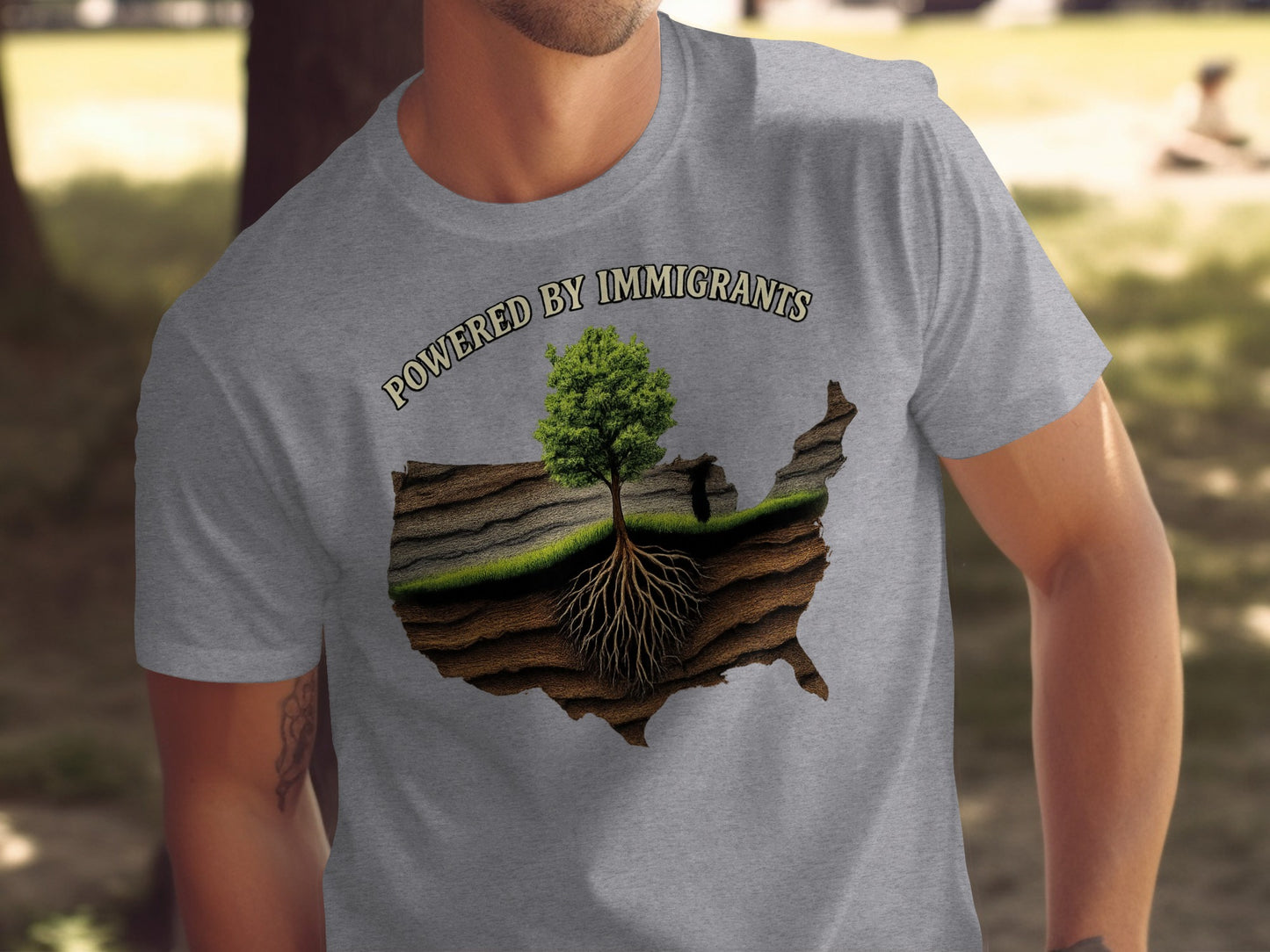 Powered by Immigrants Graphic T-Shirt product type