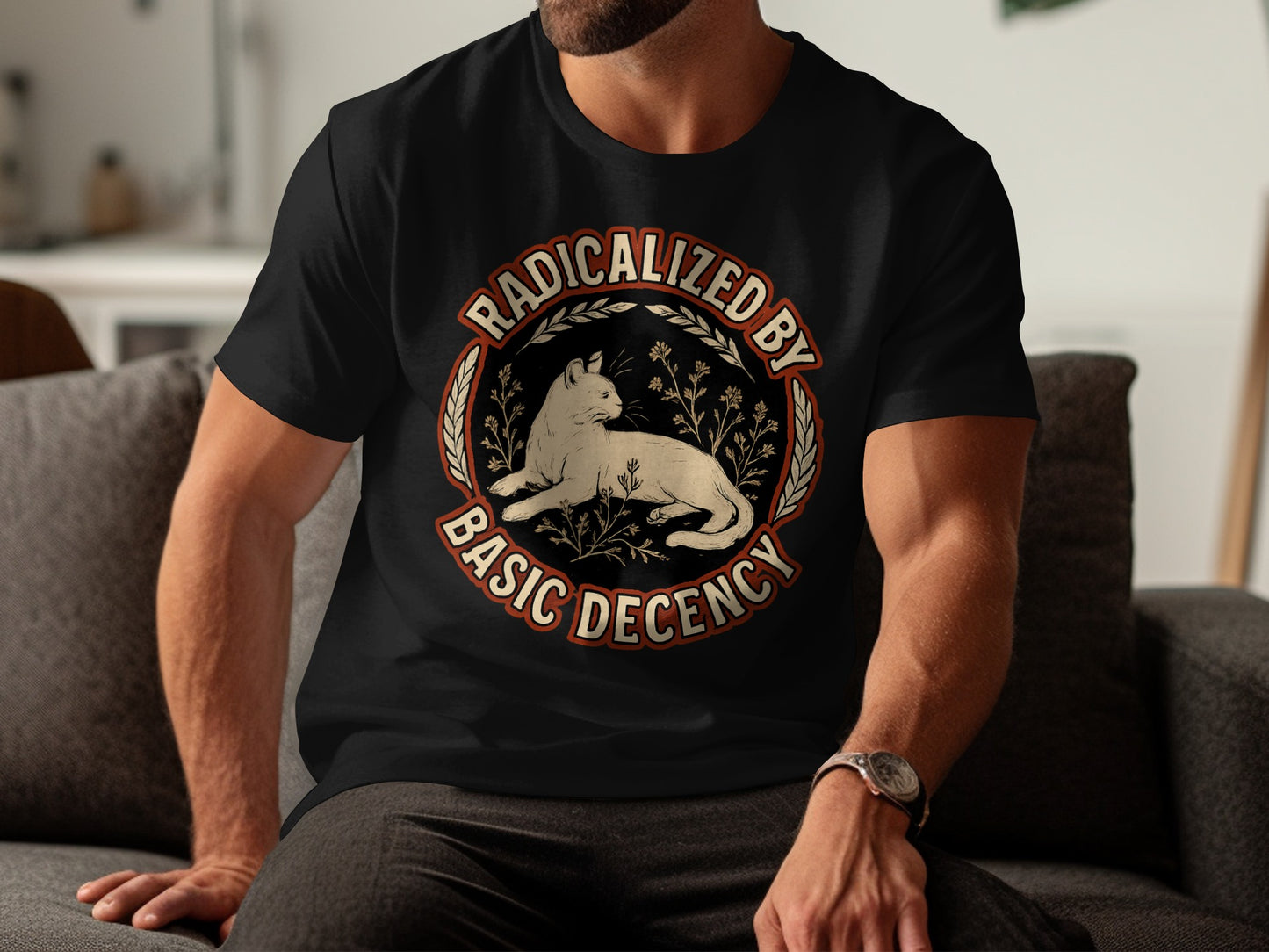 Radicalized by Basic Decency Graphic T-Shirt product