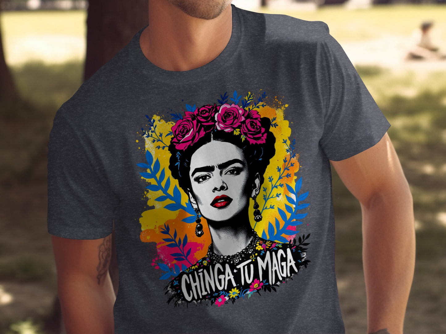 Bold Frida Kahlo Graphic Tee Shirt product type
