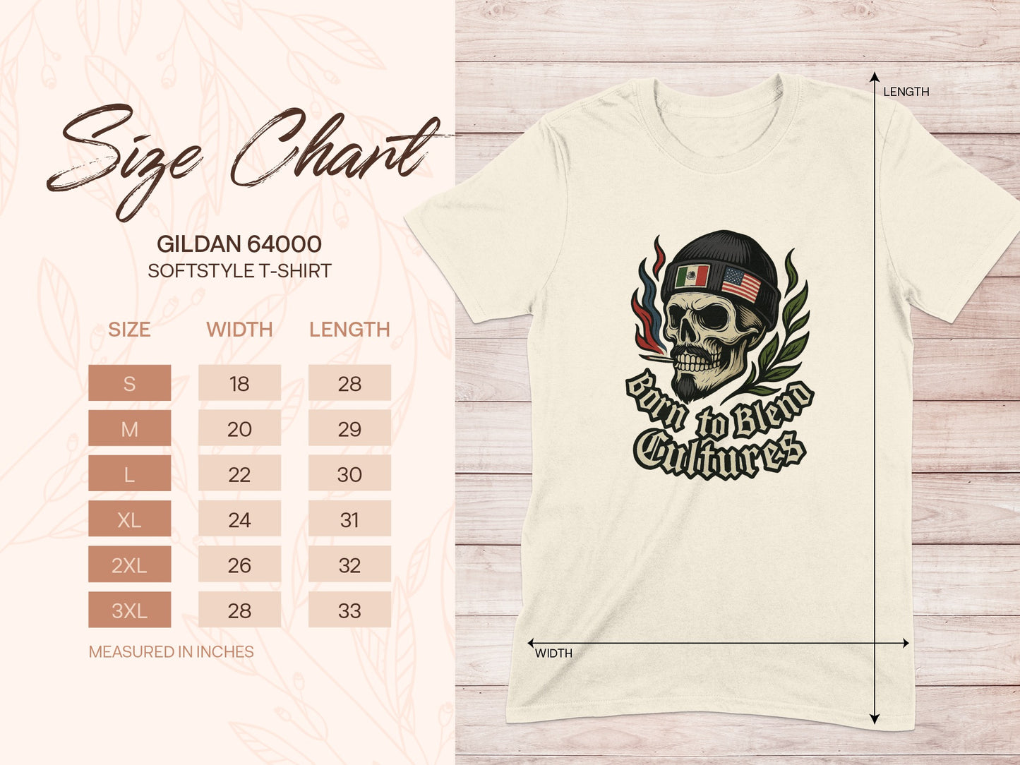 Born to Blend Cultures Gildan 64000 T-shirt product