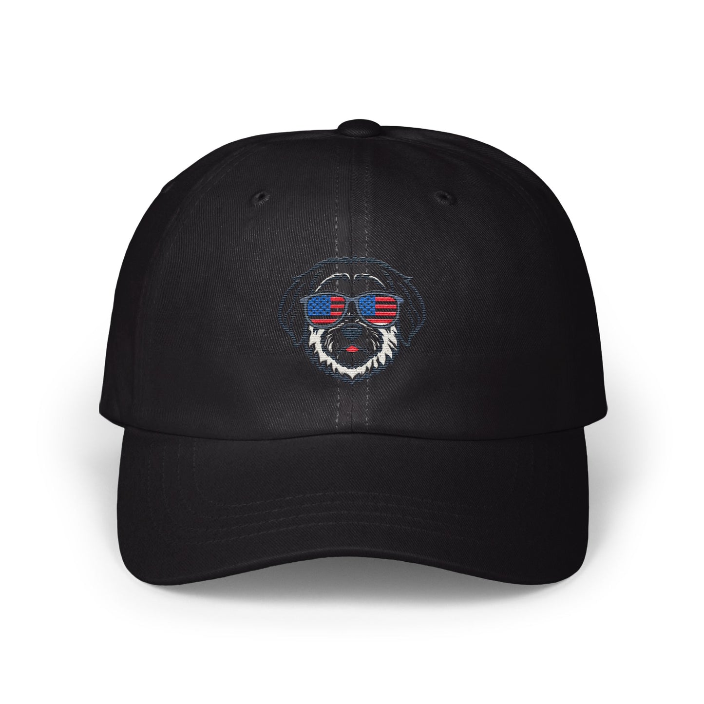 Patriotic Dog Embroidered Baseball Cap product