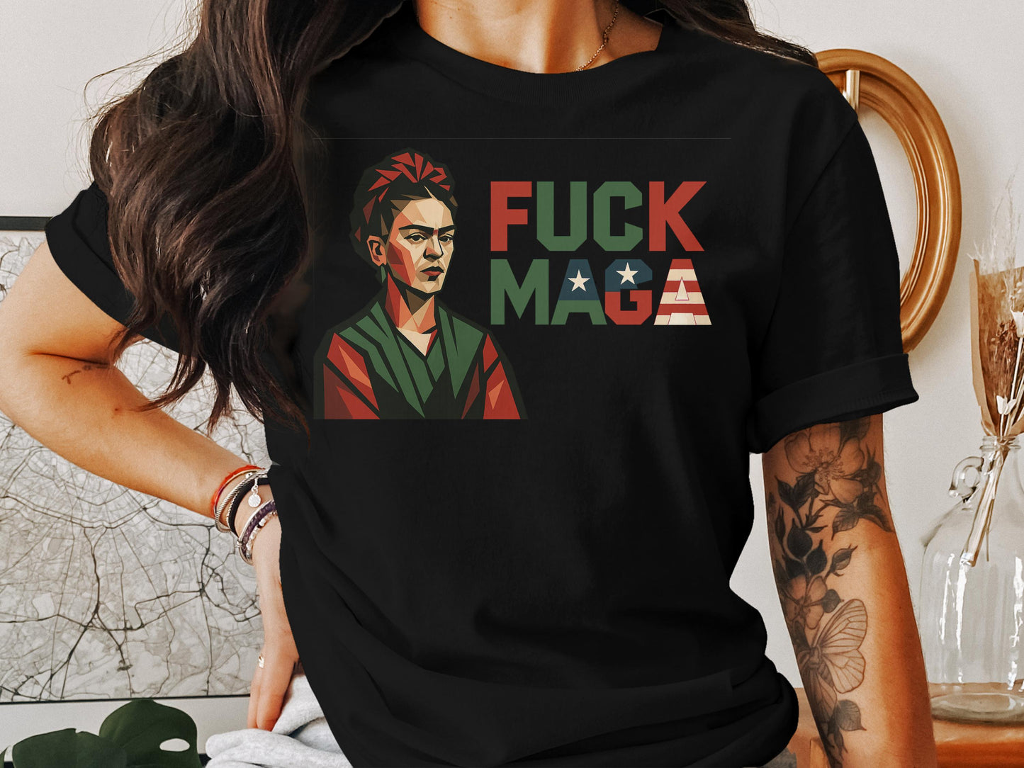 Bold Artistic Statement Graphic Tee Shirt Product