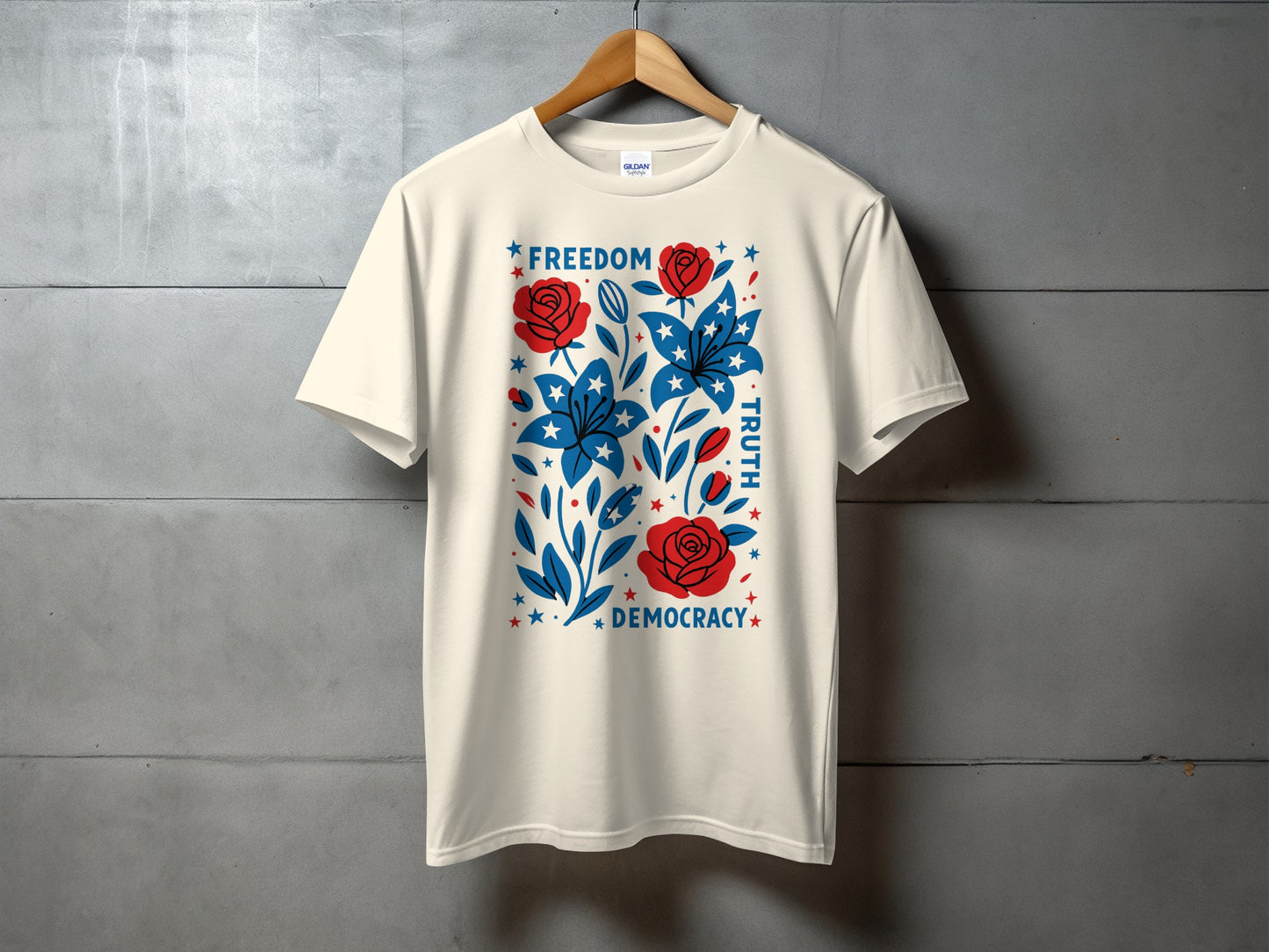 Freedom Truth Democracy Floral Design Shirt product