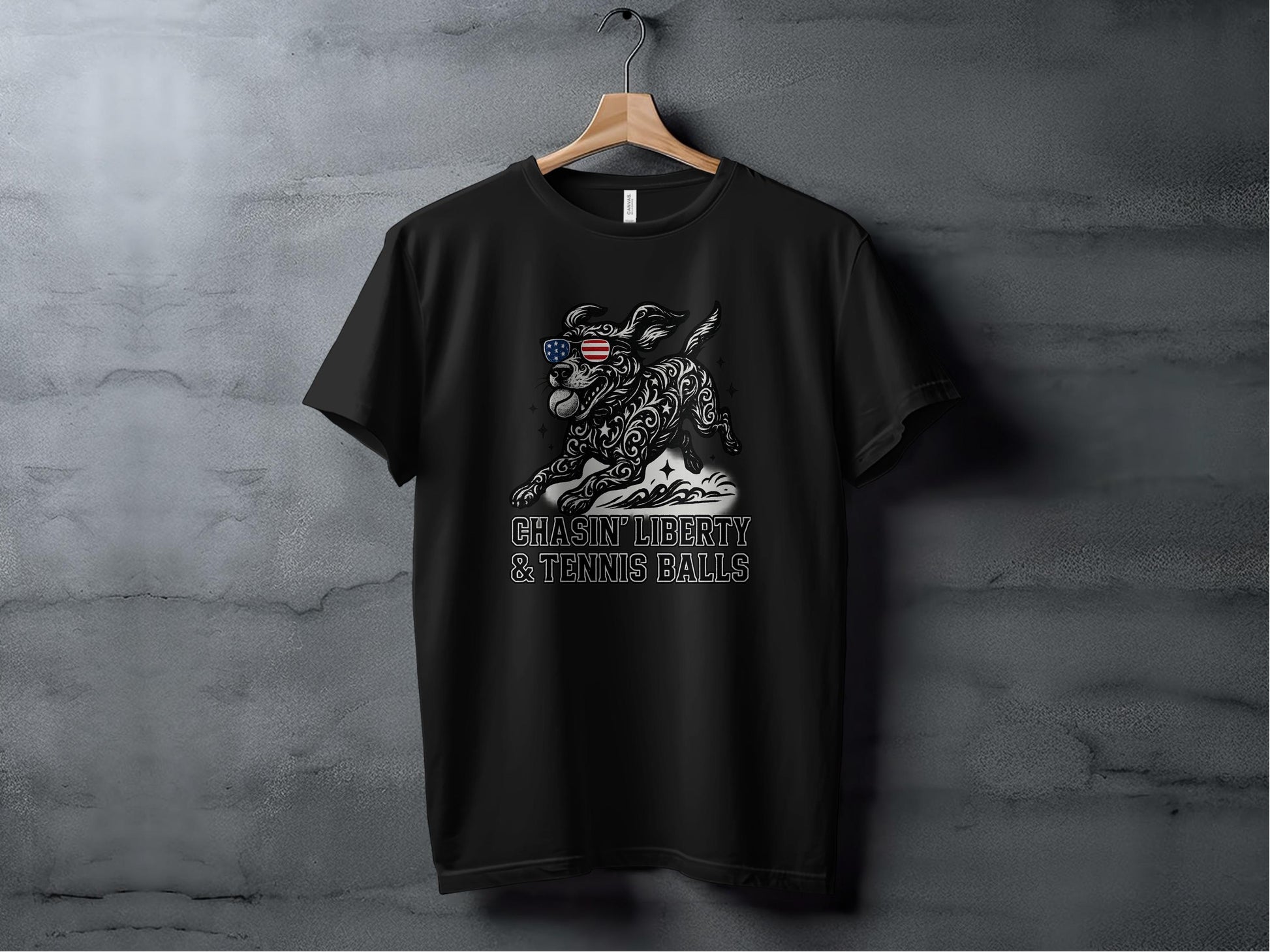 Chasin' Liberty & Tennis Balls Graphic Tee product type