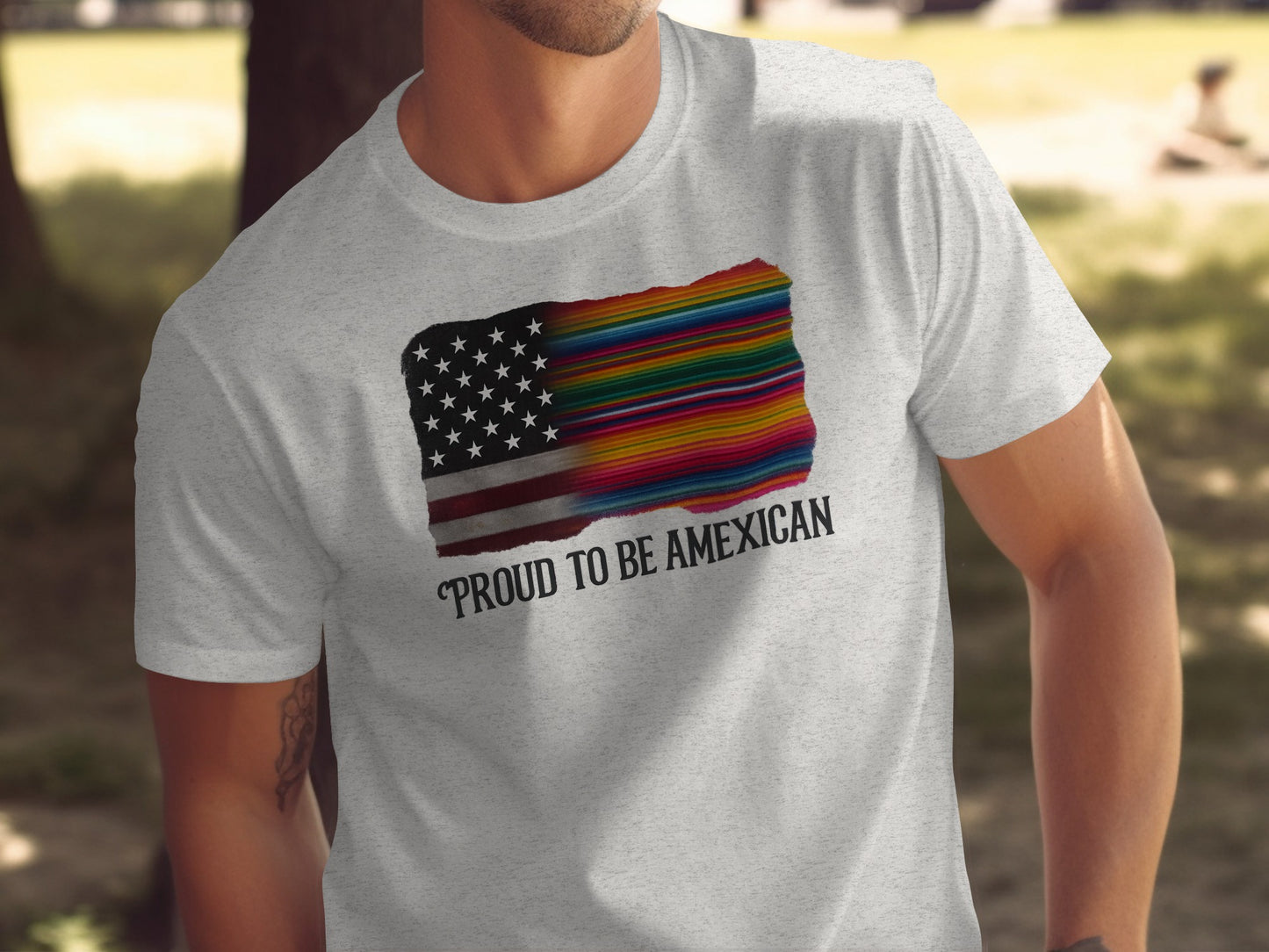 Proud To Be Amexican Patriotic Print Shirt product