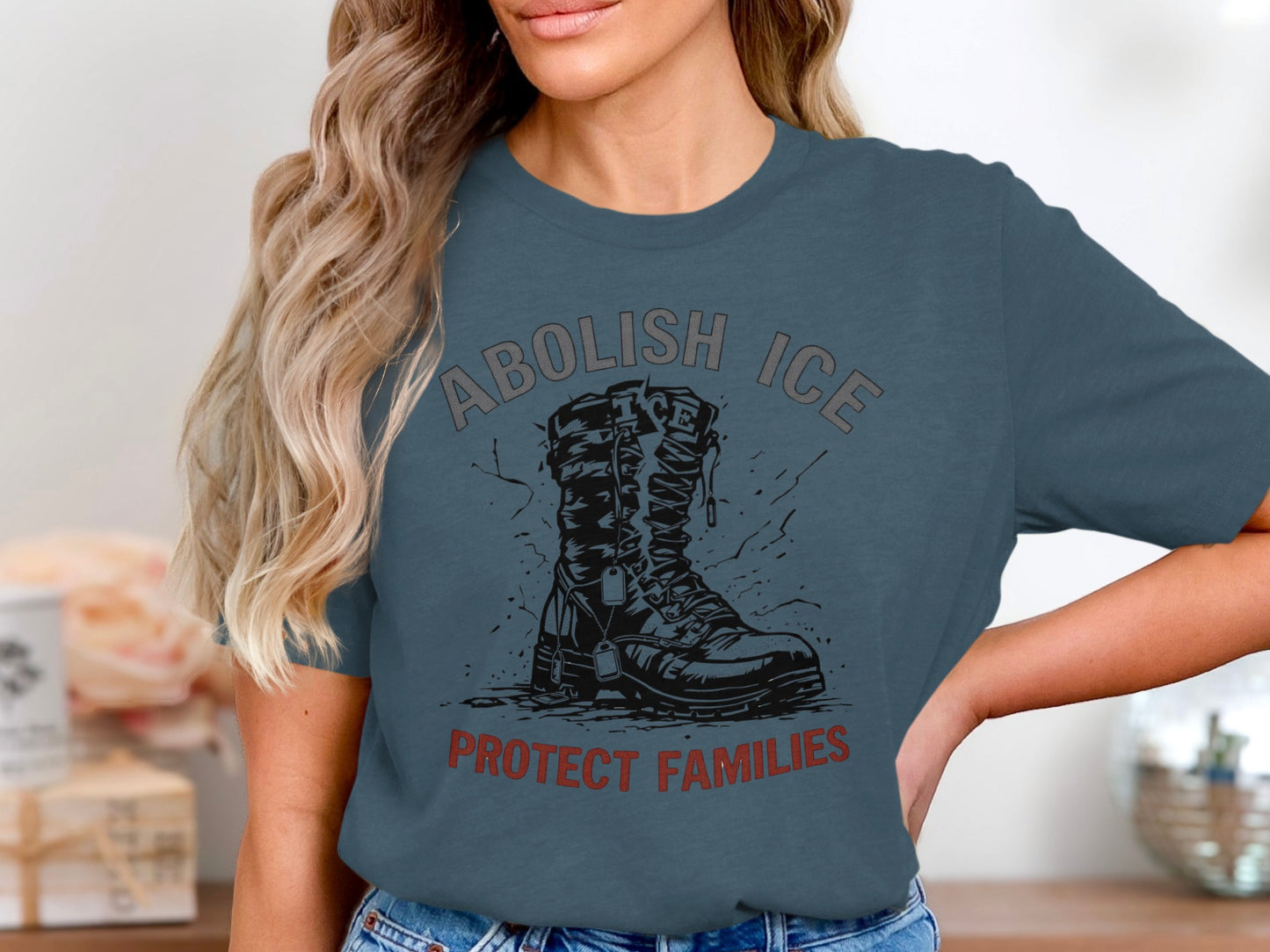 Abolish Ice Protect Families Graphic T-Shirt
