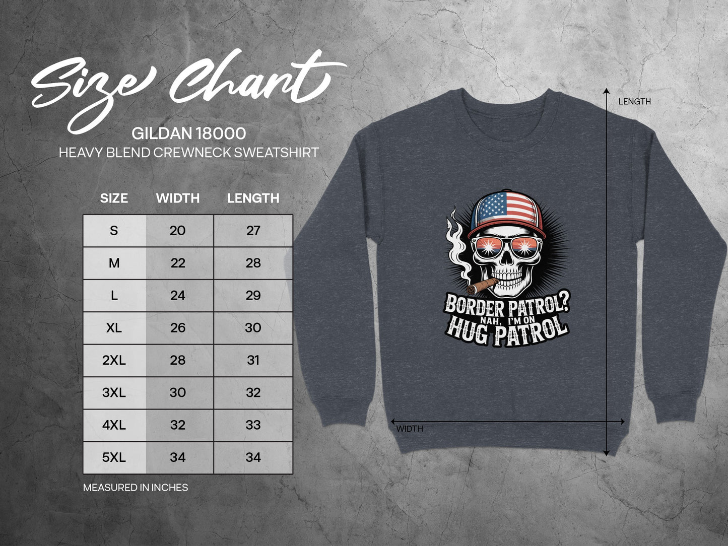 Border Patrol Nah I'm On Hug Patrol Sweatshirt product