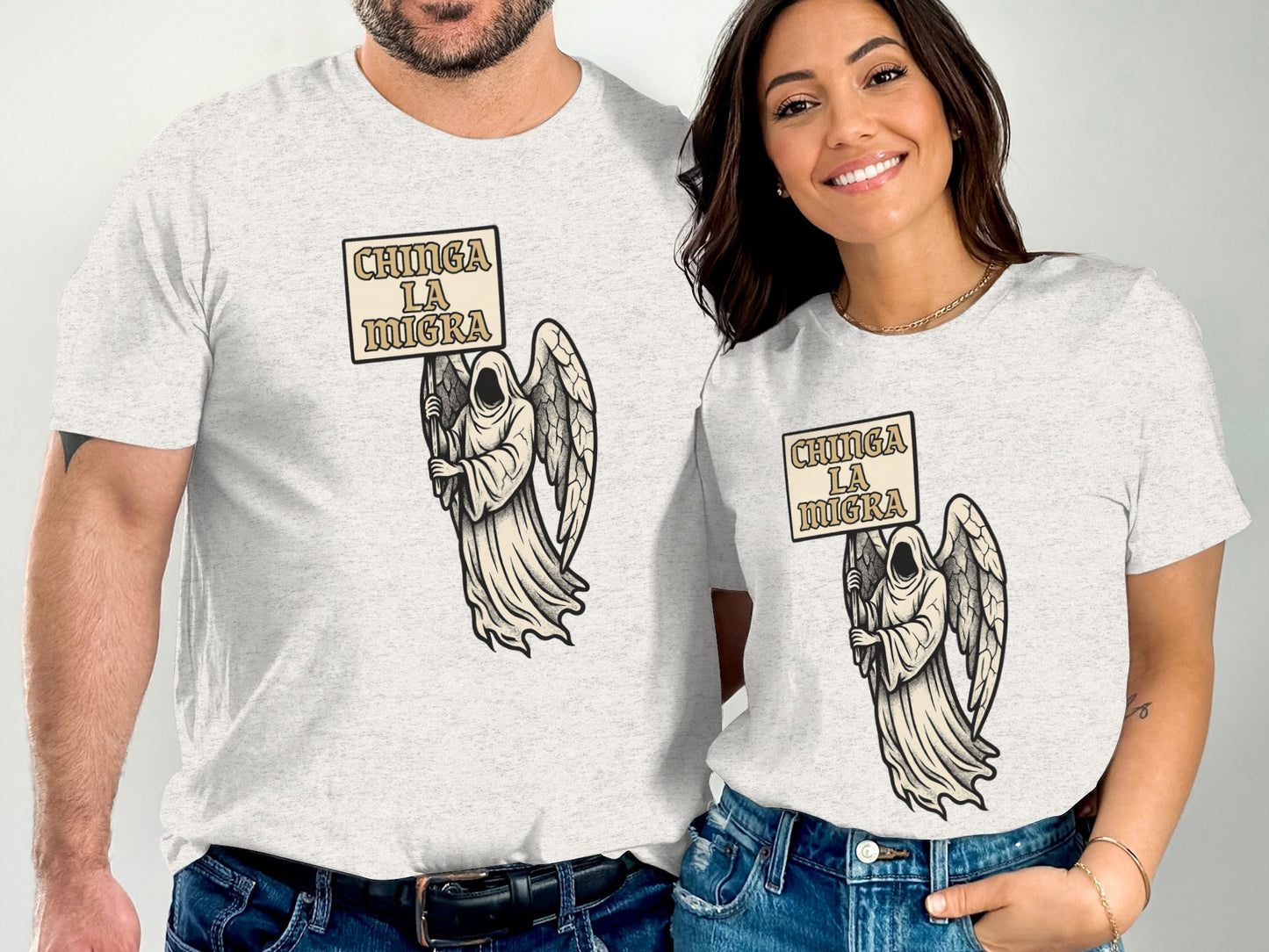 Chinga La Migra Graphic Tee Statement Bold Design product type