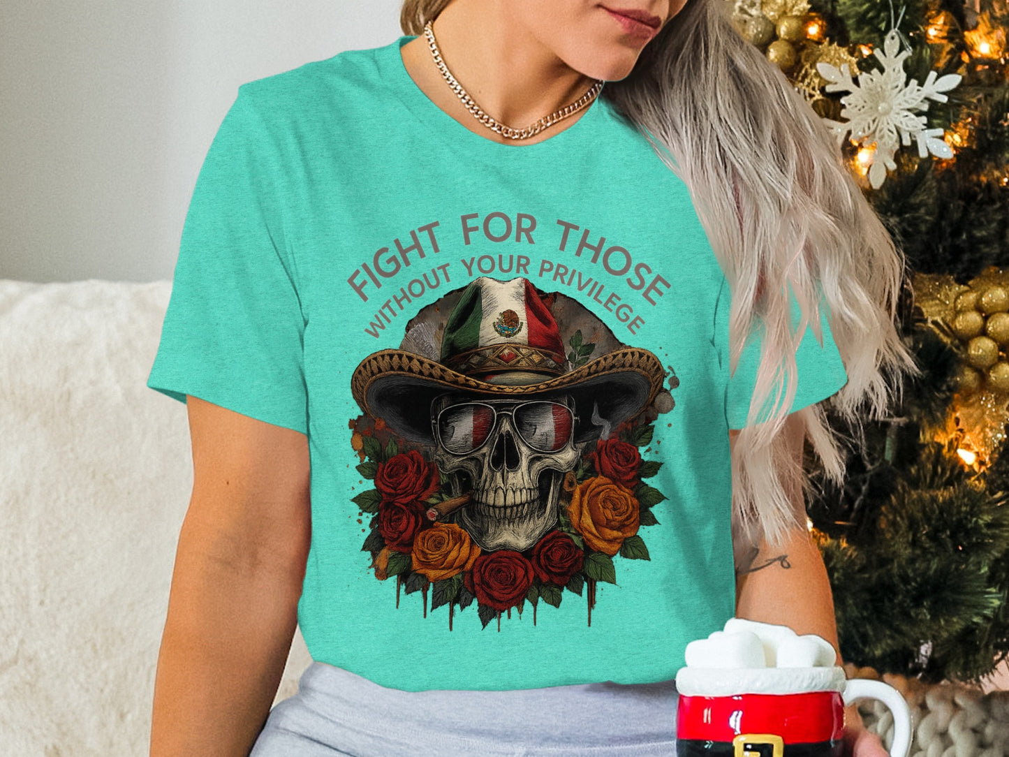 Fight For Those Without Your Privilege Skull product type